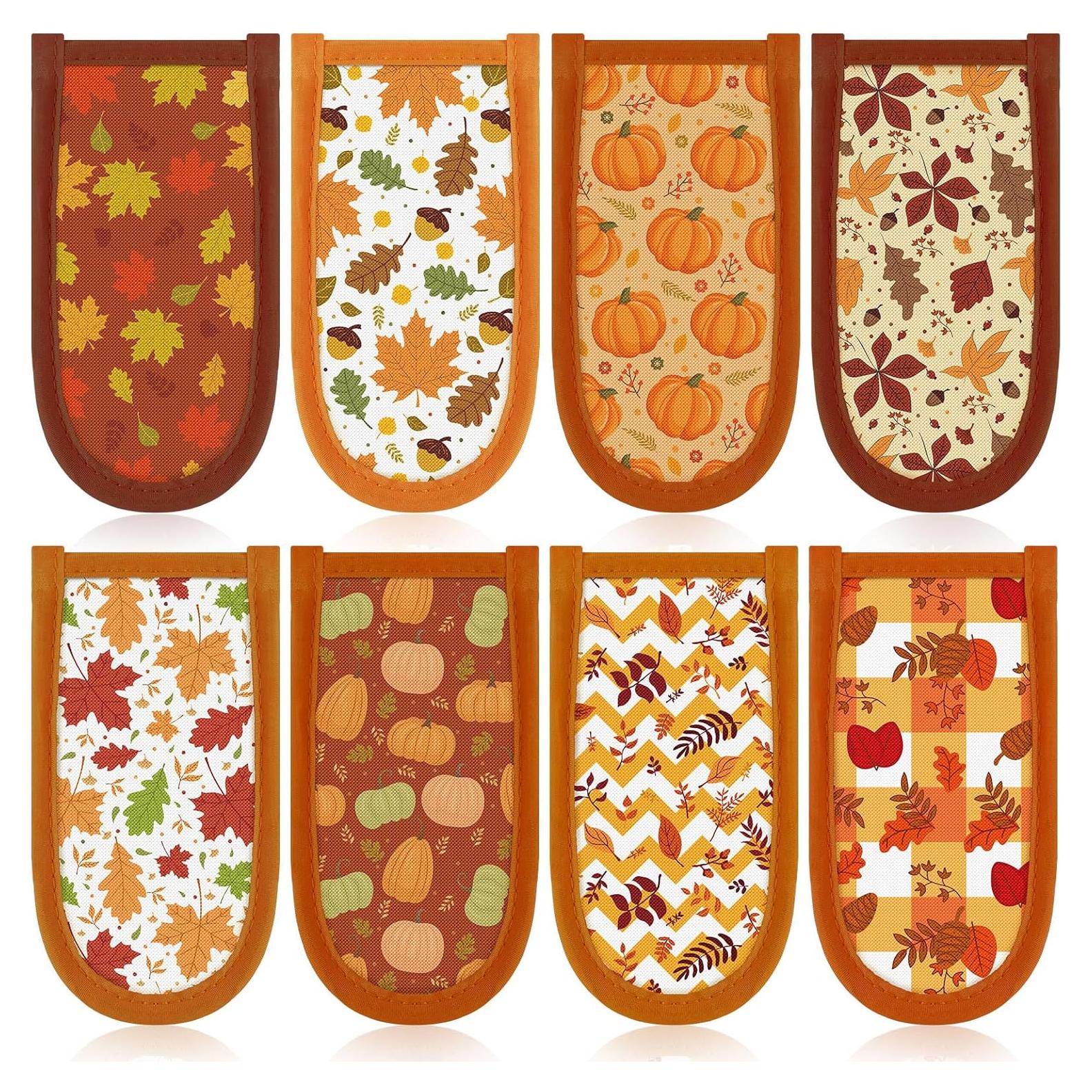 Patelai 8 Fundas para Mangos de Sartén Hierro Fundido Multicolor