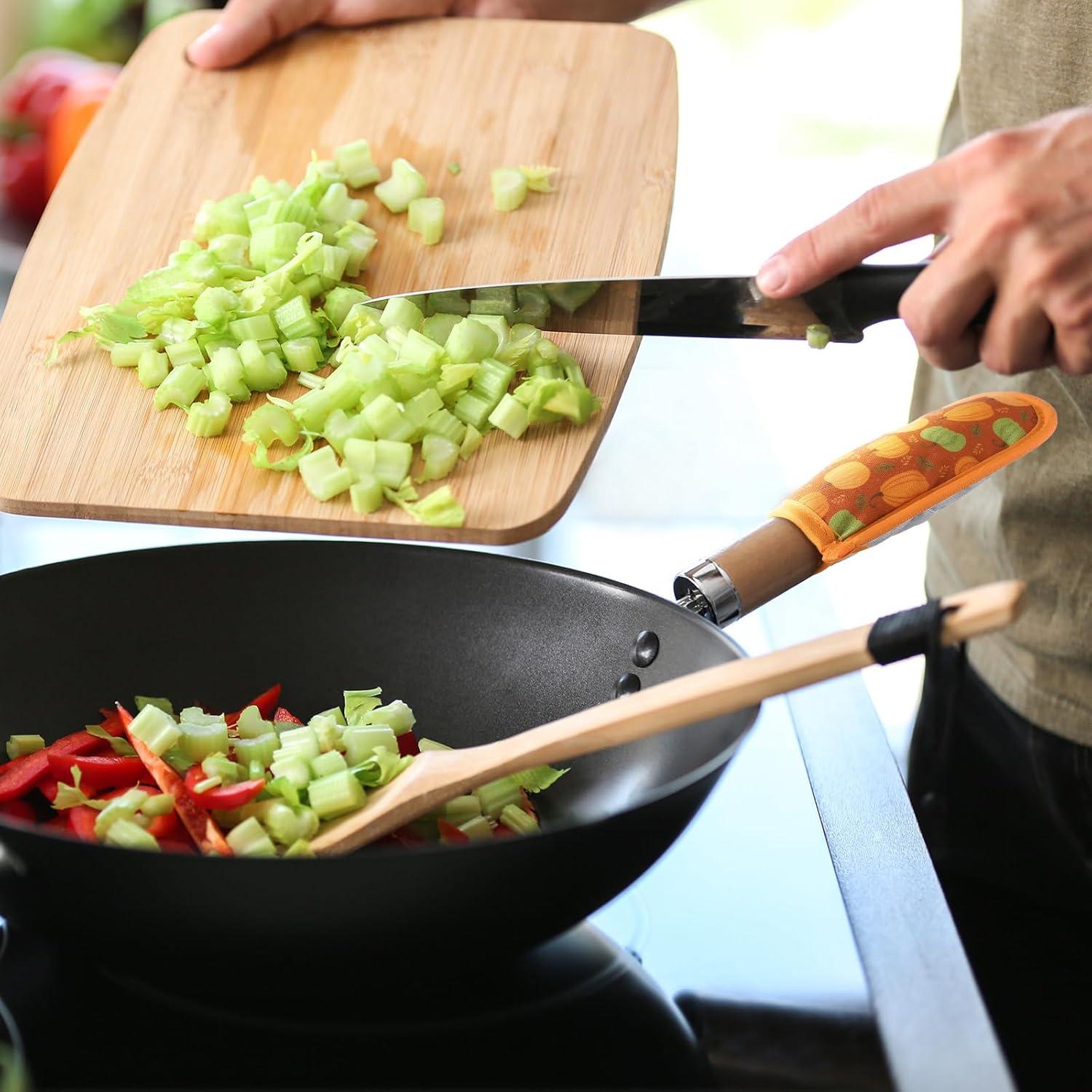 Patelai 8 Fundas para Mangos de Sartén Hierro Fundido Multicolor