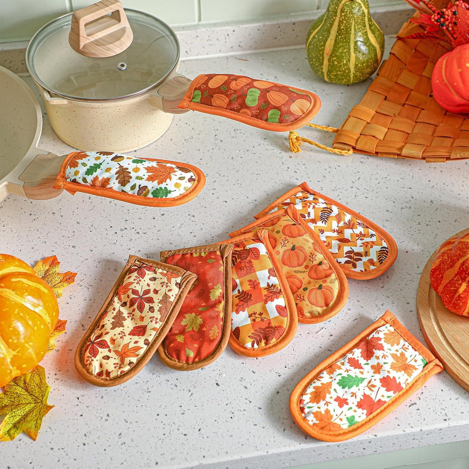 Patelai 8 Fundas para Mangos de Sartén Hierro Fundido Multicolor