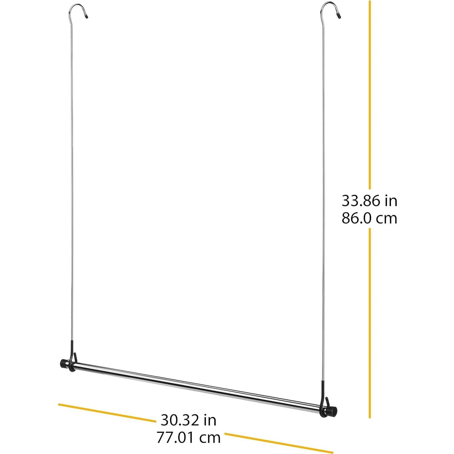 Varilla de armario doble Whitmor 0.95 kg cromo 2 unidades