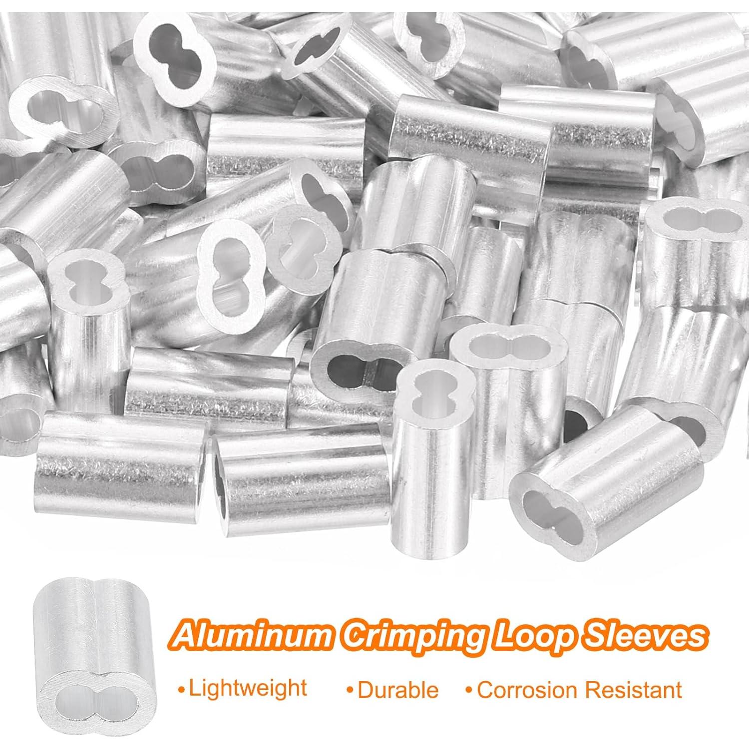 Manga de Bujes de Aluminio uxcell 100Pcs 3mm Resistente