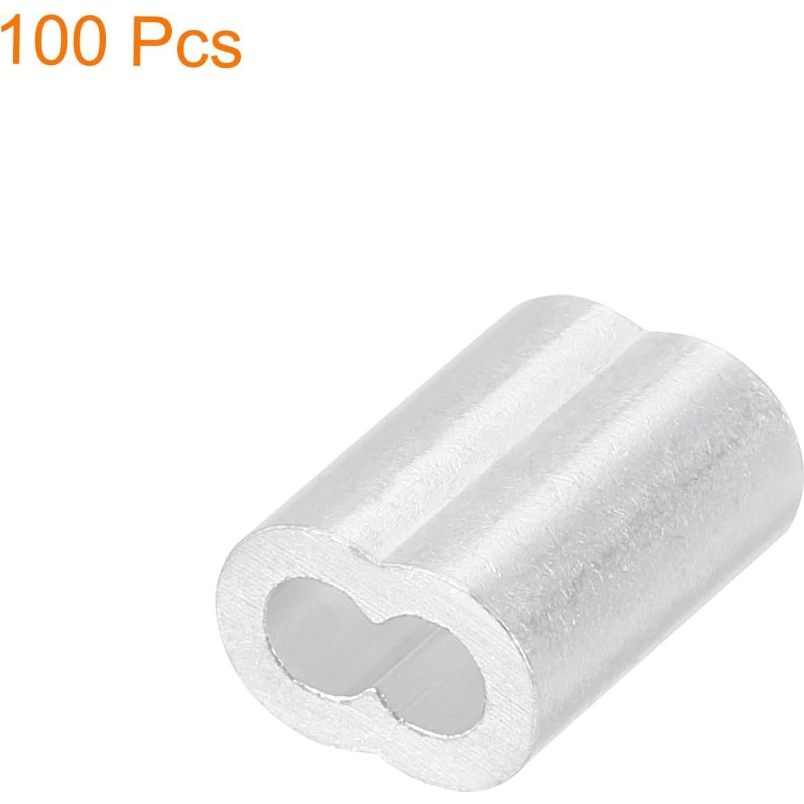 Manga de Bujes de Aluminio uxcell 100Pcs 3mm Resistente