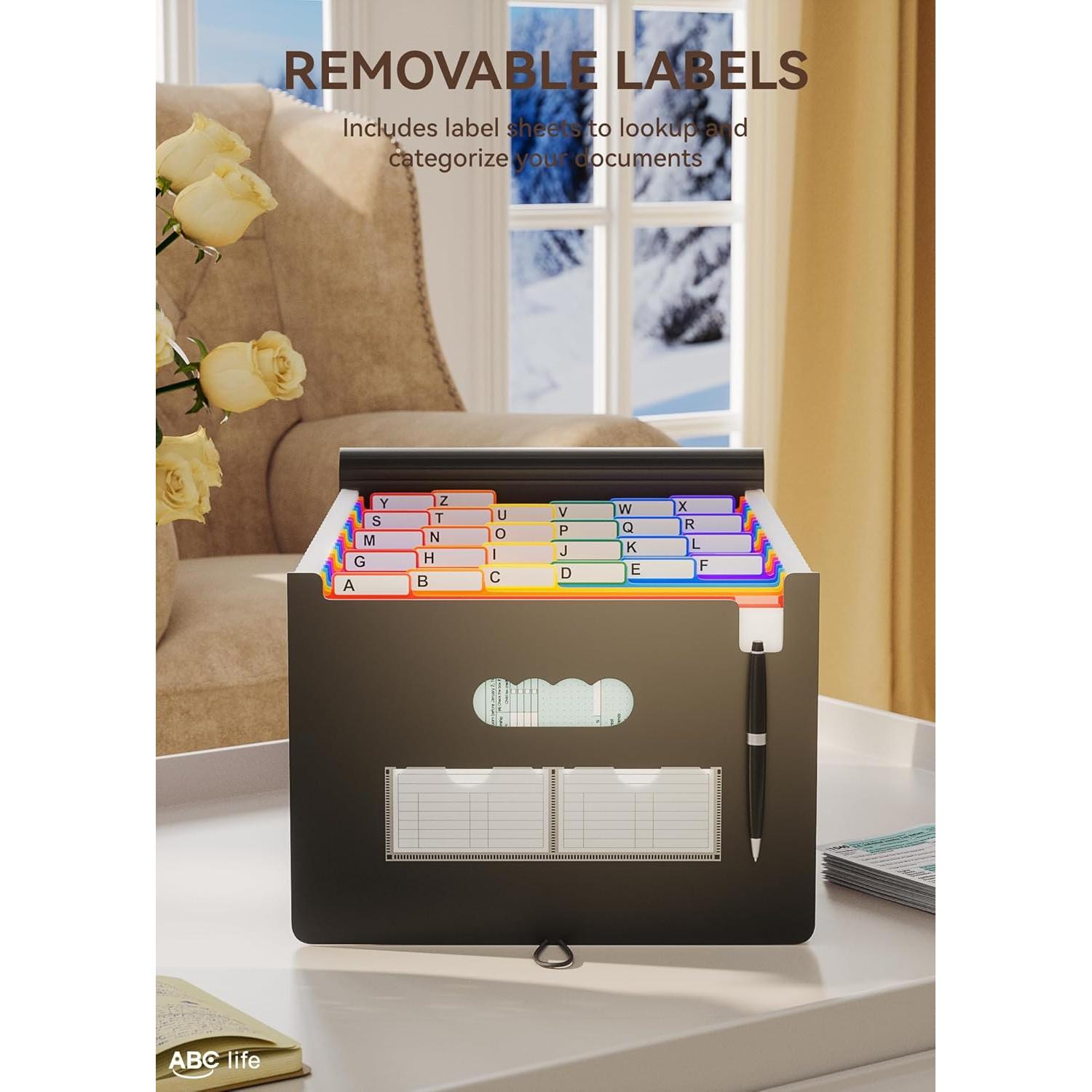 Organizador de Archivos Acordeón ABC vida 26 Bolsillos A4