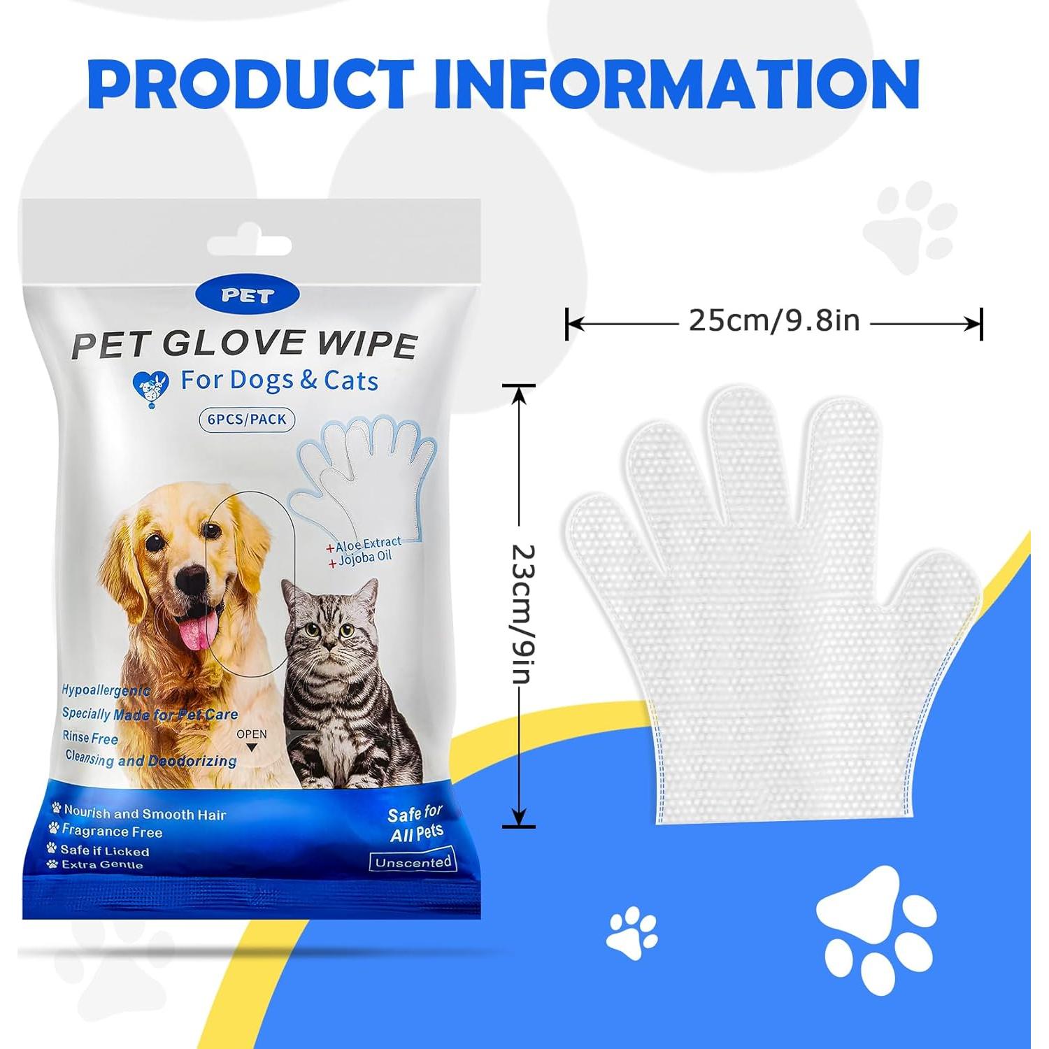 Toallitas de Lavado para Mascotas CLGTTBF 12 Pcs Seguras