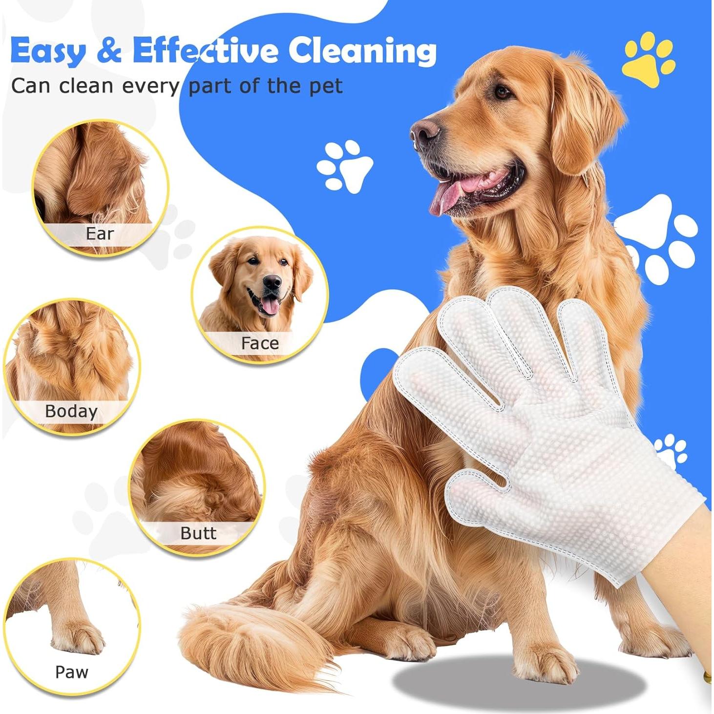 Toallitas de Lavado para Mascotas CLGTTBF 12 Pcs Seguras