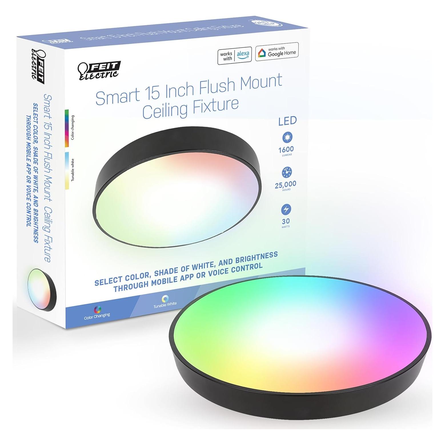 Luz de Techo Inteligente Feit Electric 30W RGBW 38,1 cm