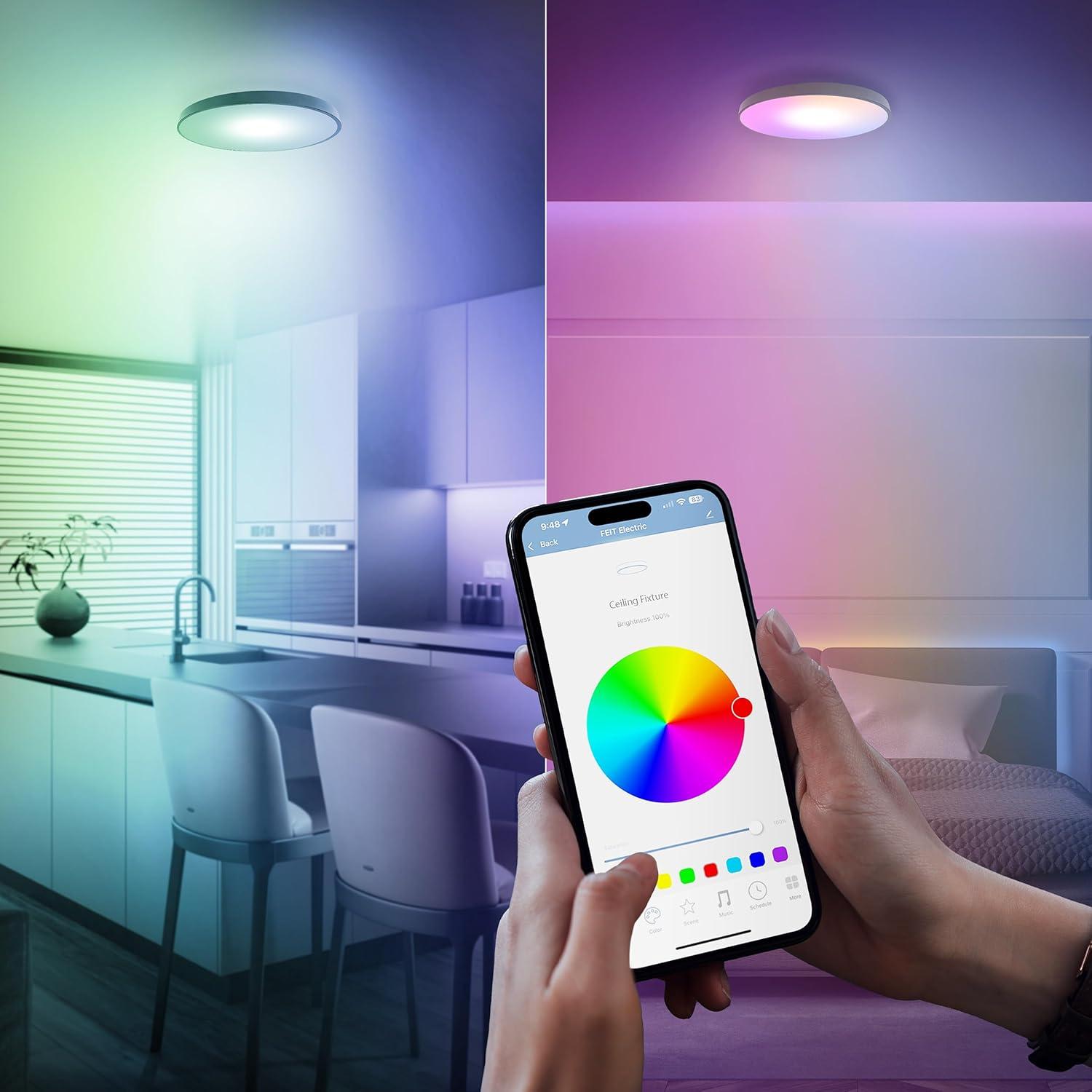 Luz de Techo Inteligente Feit Electric 30W RGBW 38,1 cm