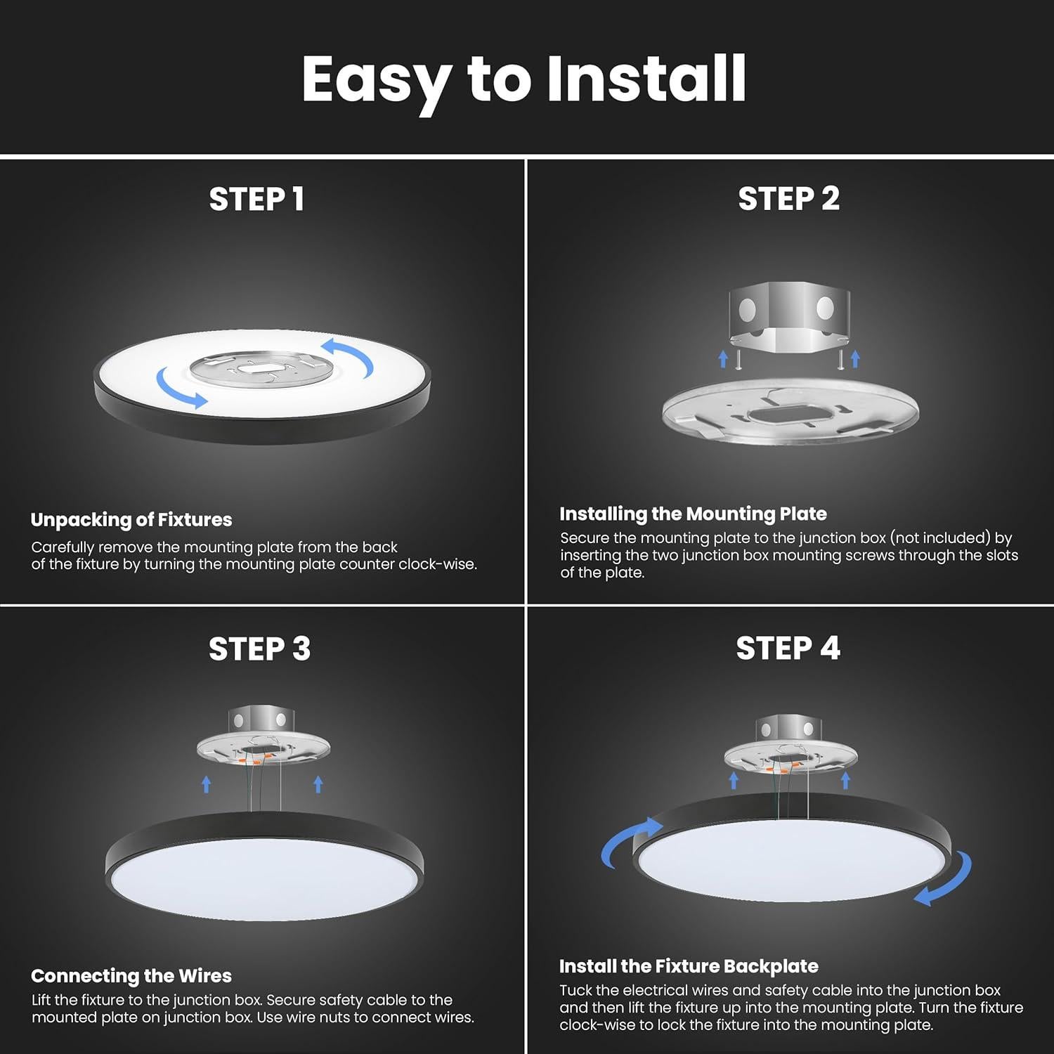 Luz de Techo Inteligente Feit Electric 30W RGBW 38,1 cm