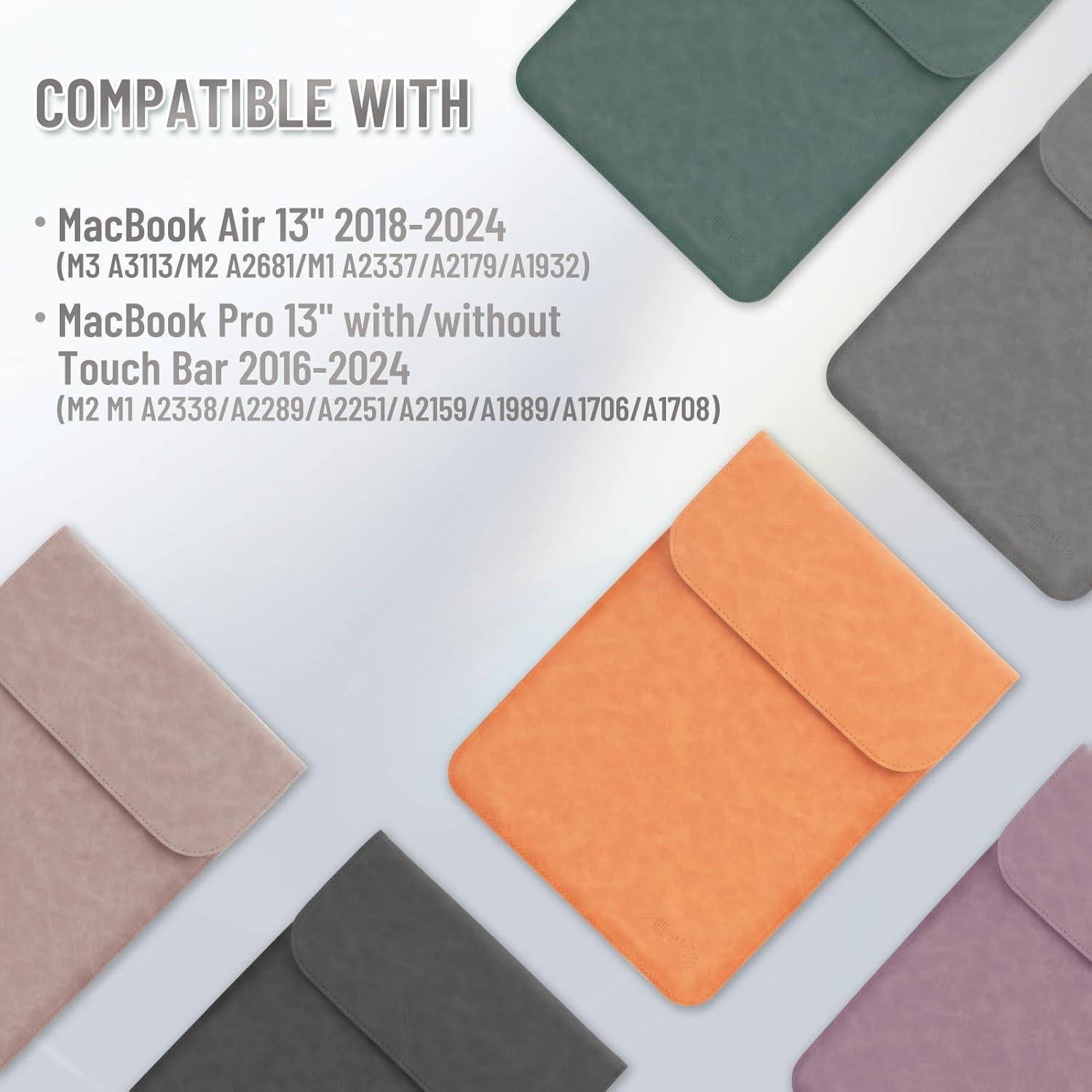 Funda para Laptop Allinside 13" Cuero Sintético Gris