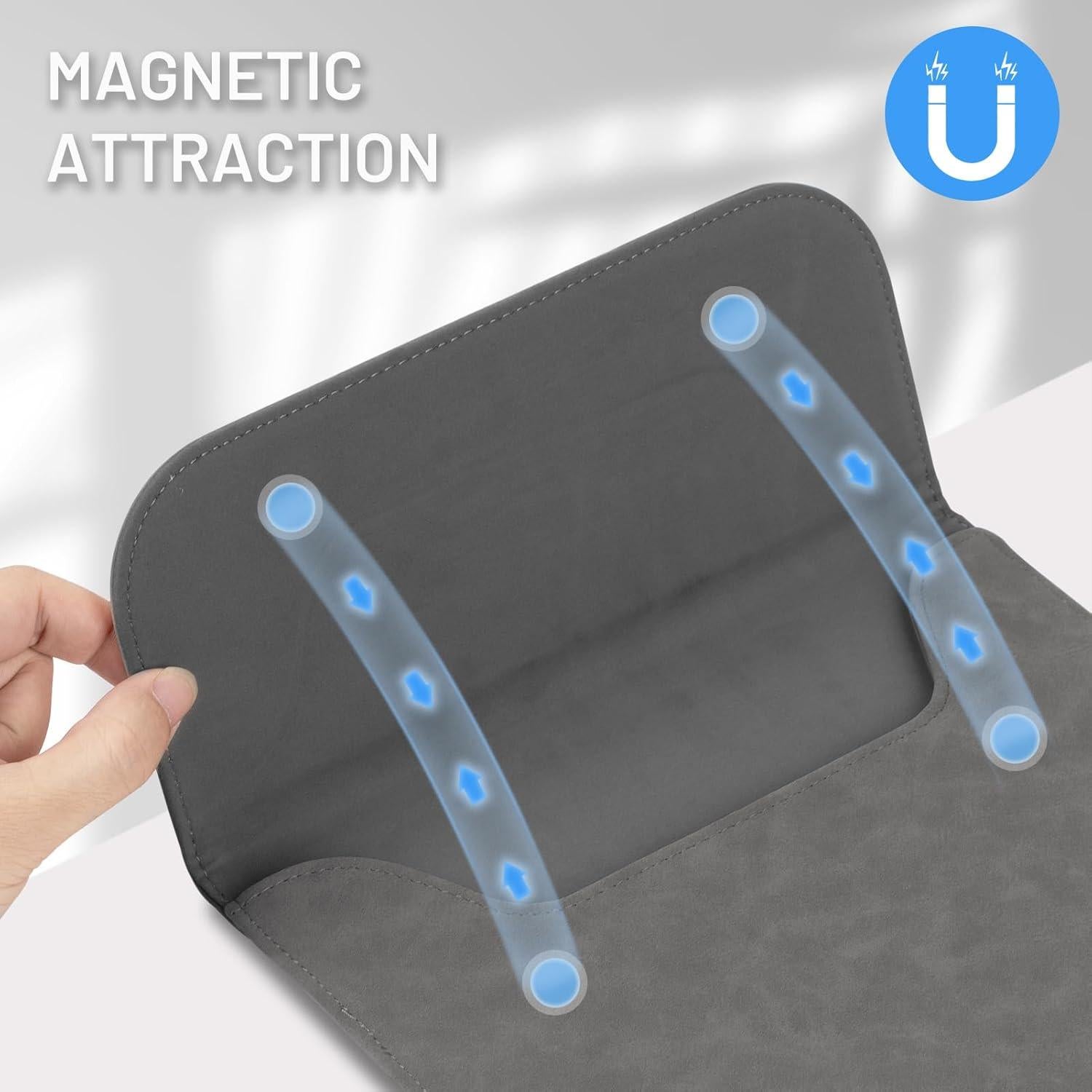 Funda para Laptop Allinside 13" Cuero Sintético Gris