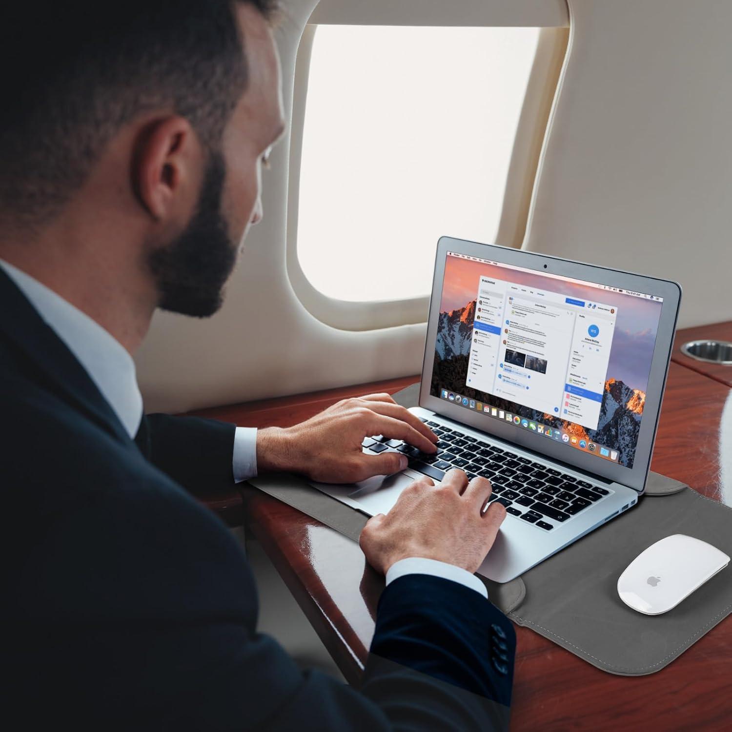 Funda para Laptop Allinside 13" Cuero Sintético Gris