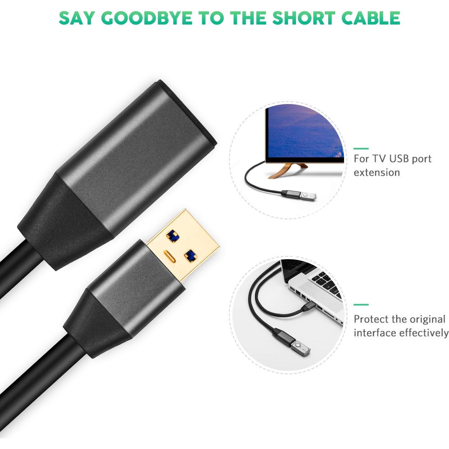 Cable de Extensión USB 3.0 XXONE 4.57m Alta Velocidad