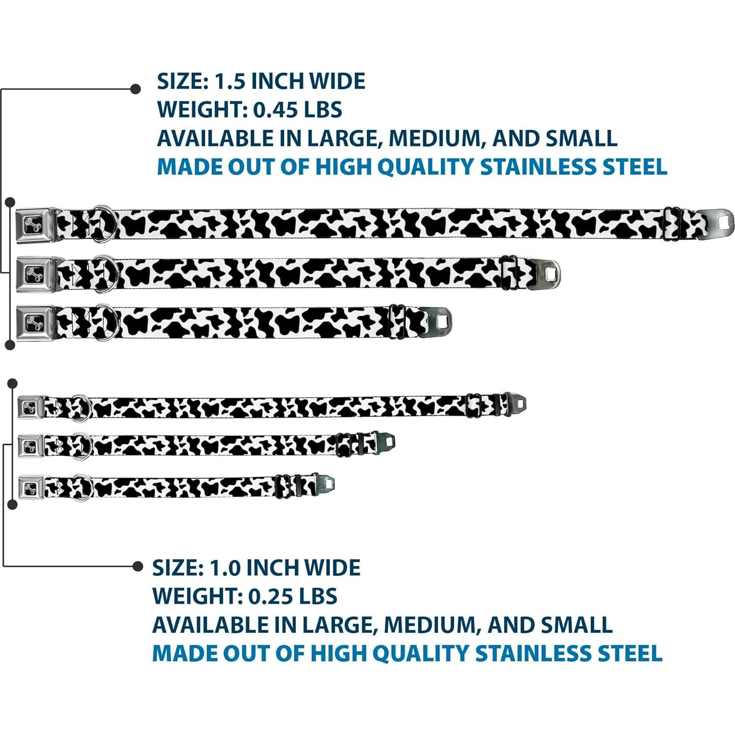 Collar para Perros Buckle-Down 24.1-33 cm con Hebilla de Seguridad