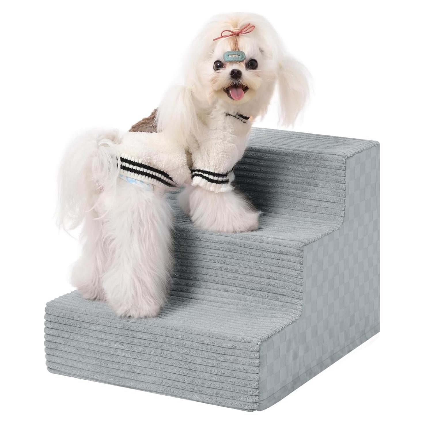 Escaleras para Perros Pequeños Vfrog 3 Pasos 33 cm Antideslizantes