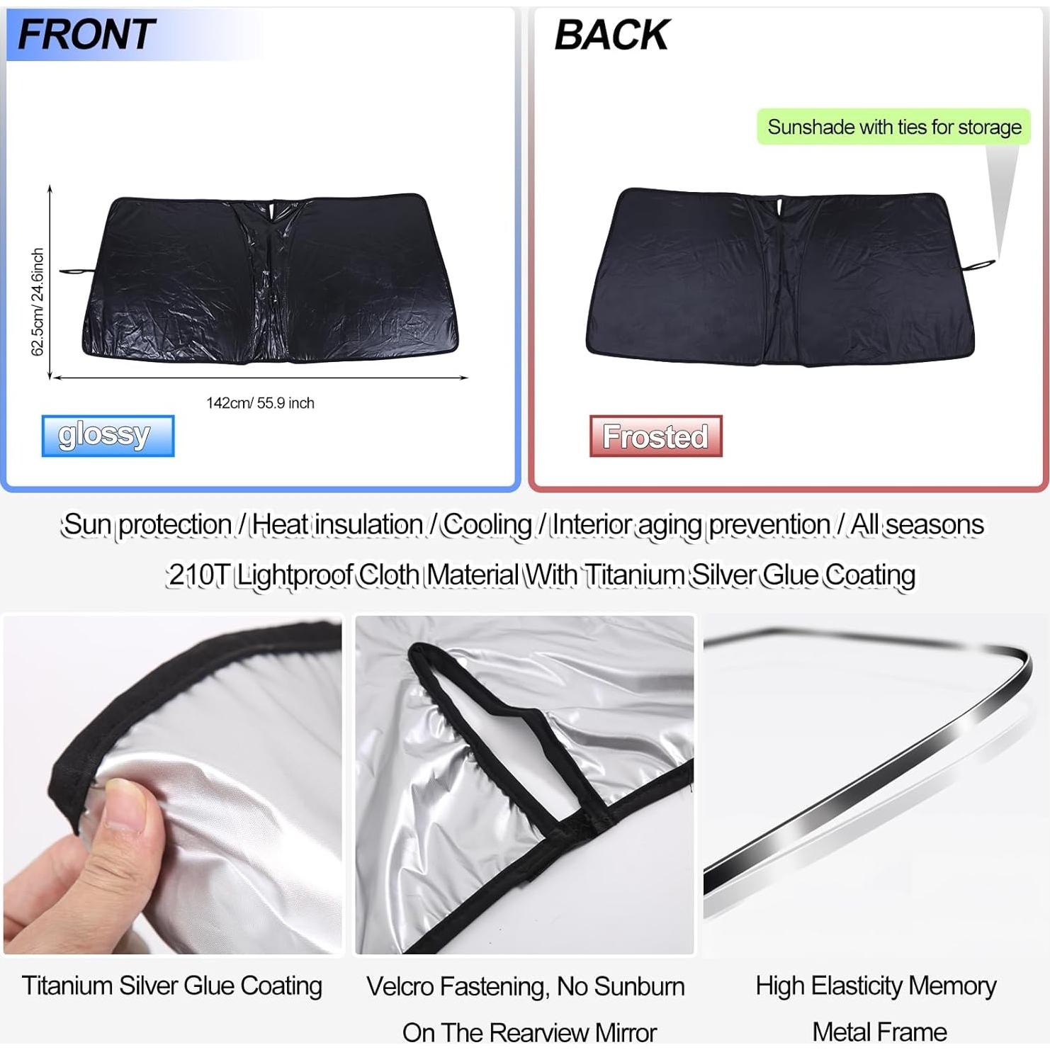 Protector Solar Parabrisas Toyota Tacoma 2006-2024 Qiosreui