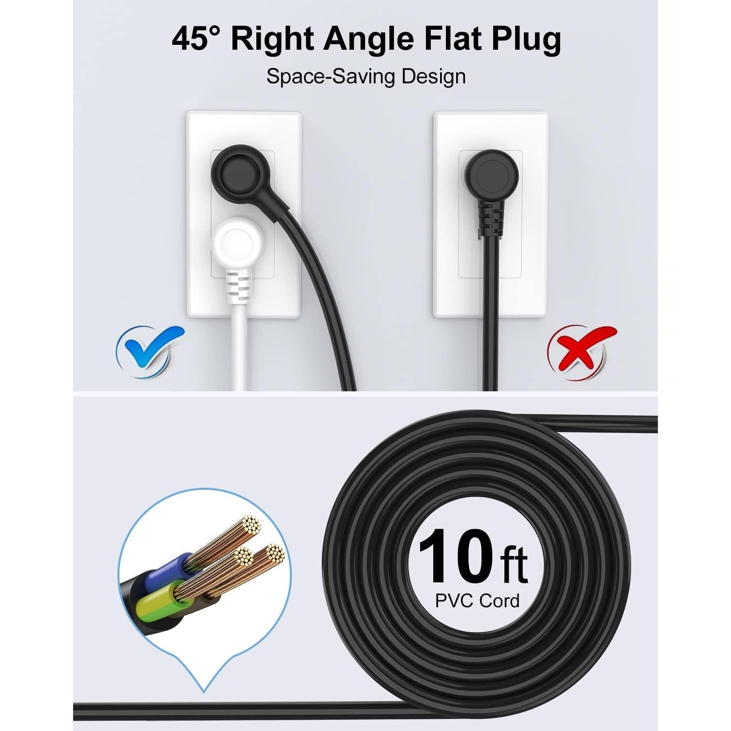 Regleta de Protección AUOPLUS 3M con 6 Salidas y 4 USB