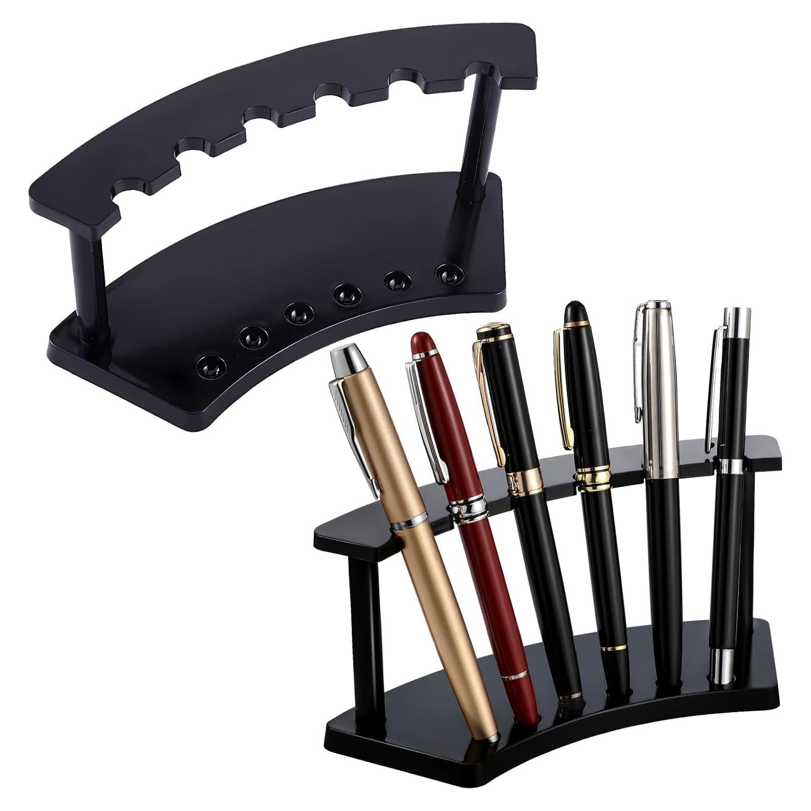 Soporte de Plástico para Bolígrafos Tinlade 2 Piezas Negro