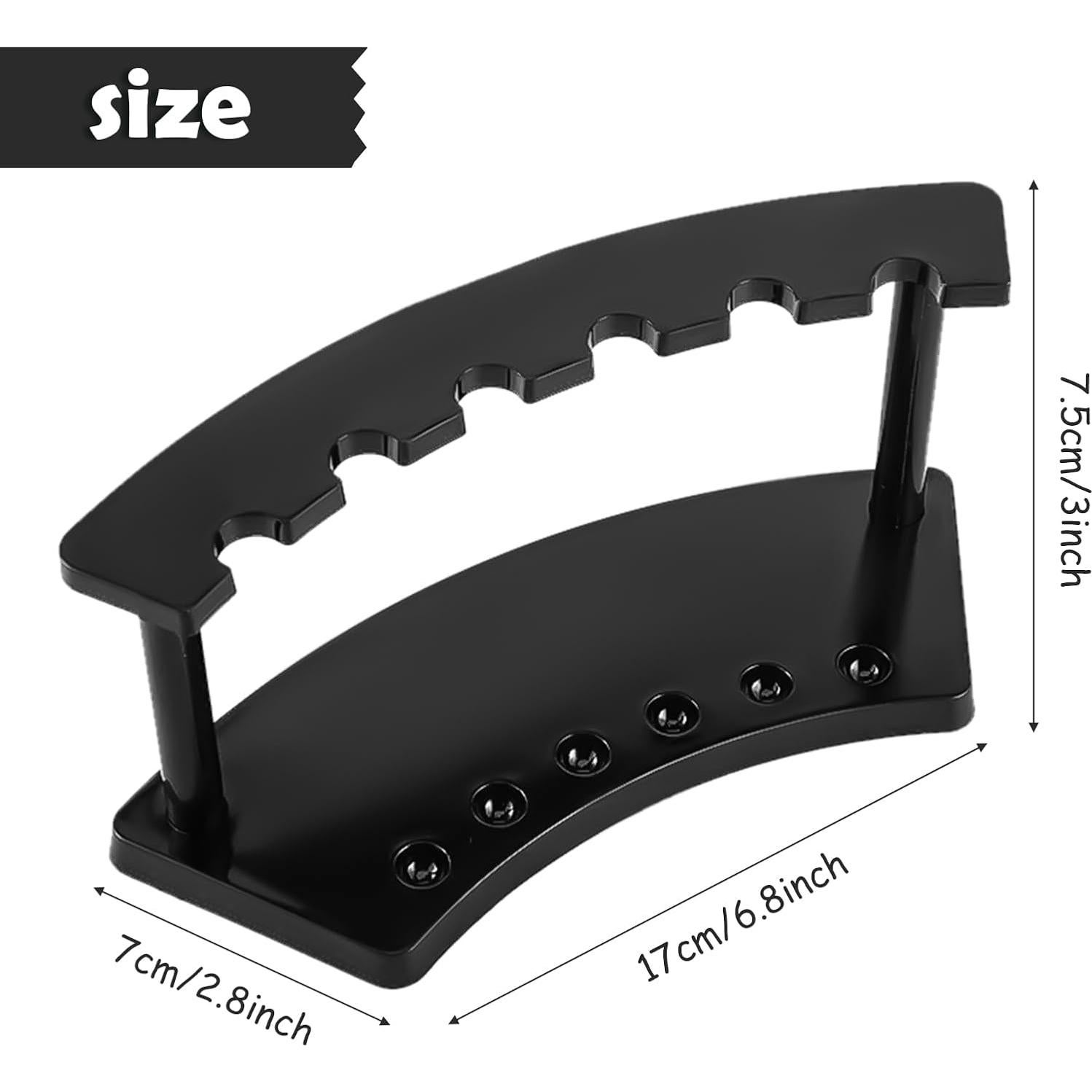 Soporte de Plástico para Bolígrafos Tinlade 2 Piezas Negro