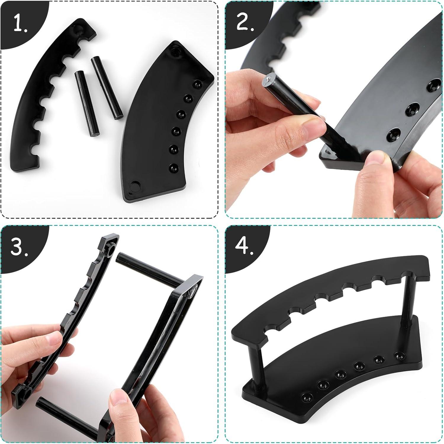 Soporte de Plástico para Bolígrafos Tinlade 2 Piezas Negro