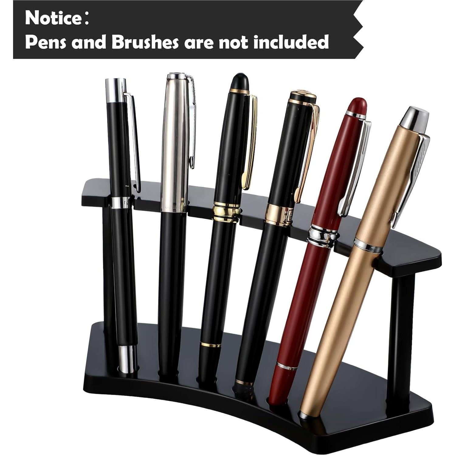 Soporte de Plástico para Bolígrafos Tinlade 2 Piezas Negro