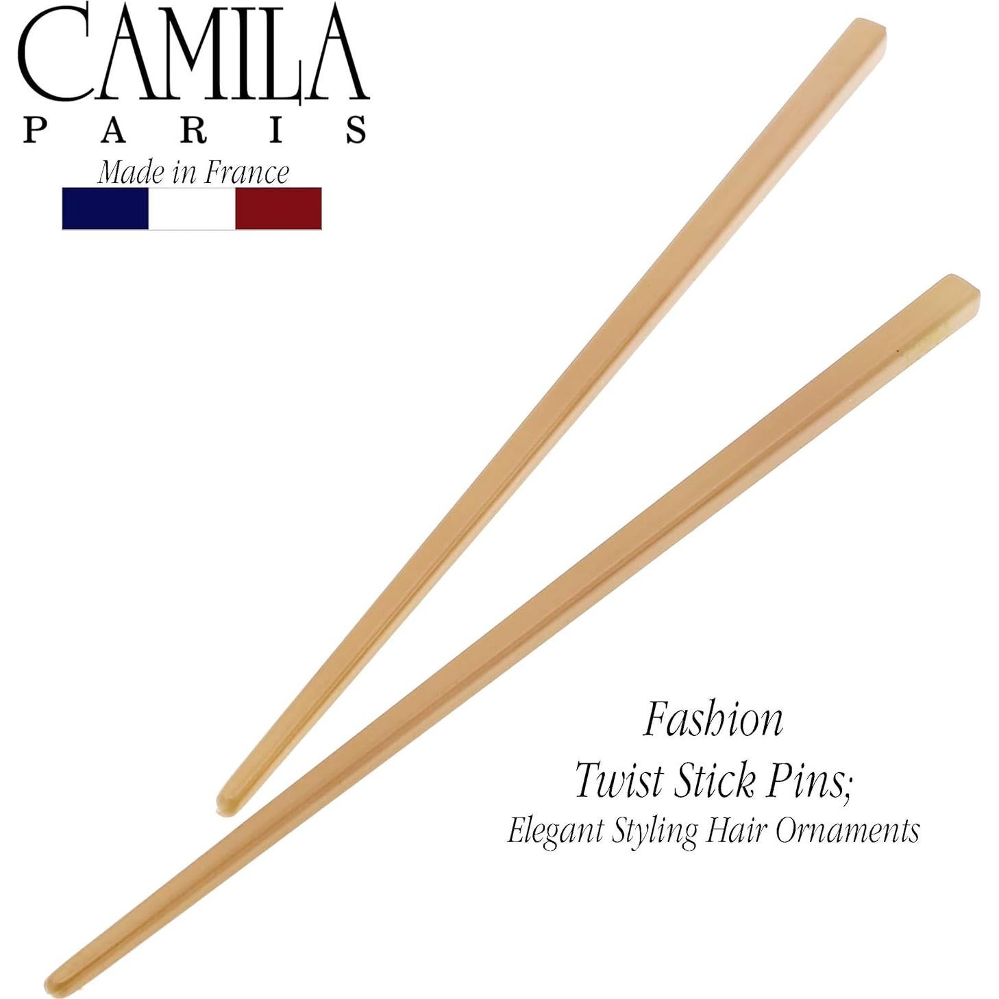 Varilla de Torcedura Francesa Camila Paris CP3380 Beige - Juego de 2