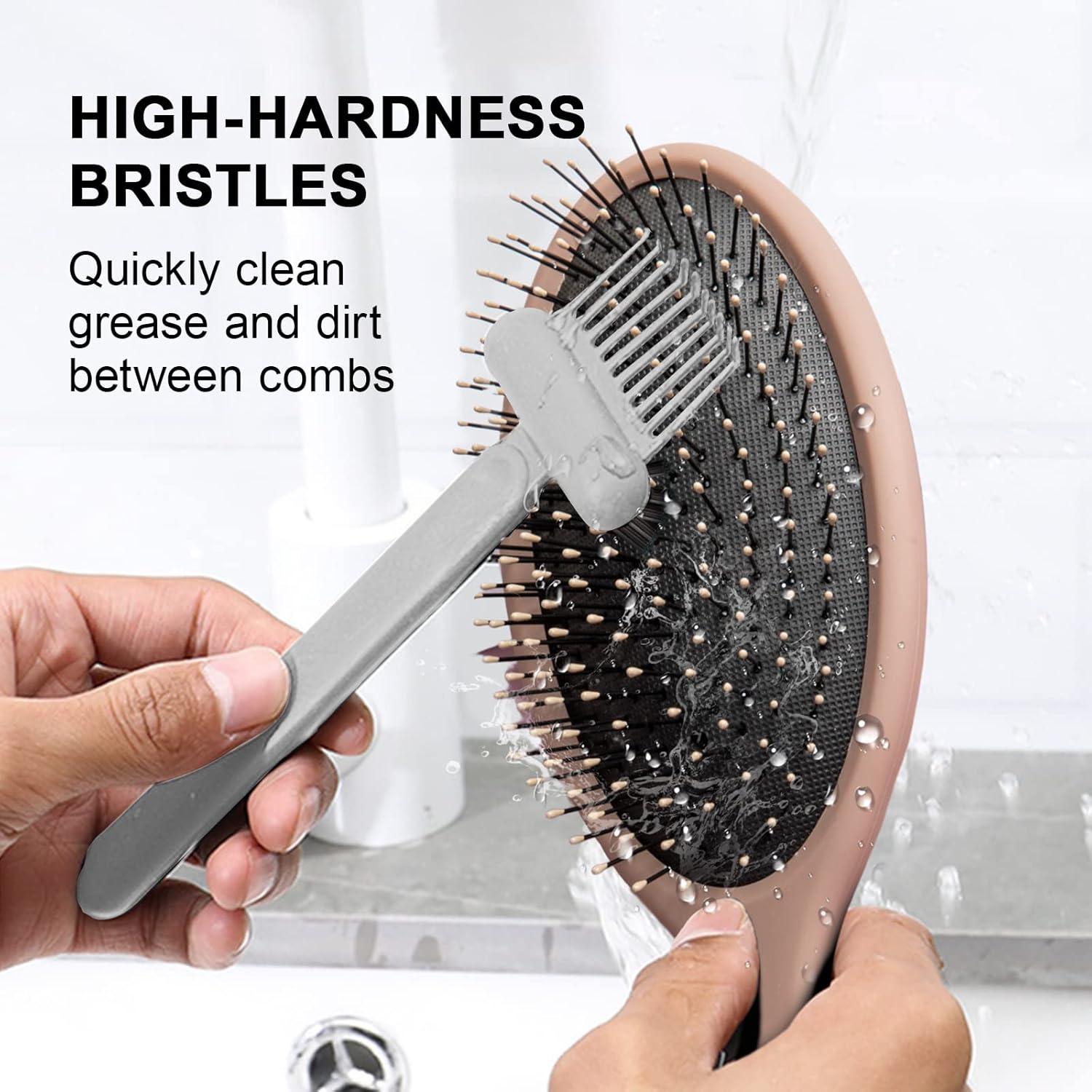 Limpiador de Cepillos de Cabello RHOS 2-en-1 - Gris