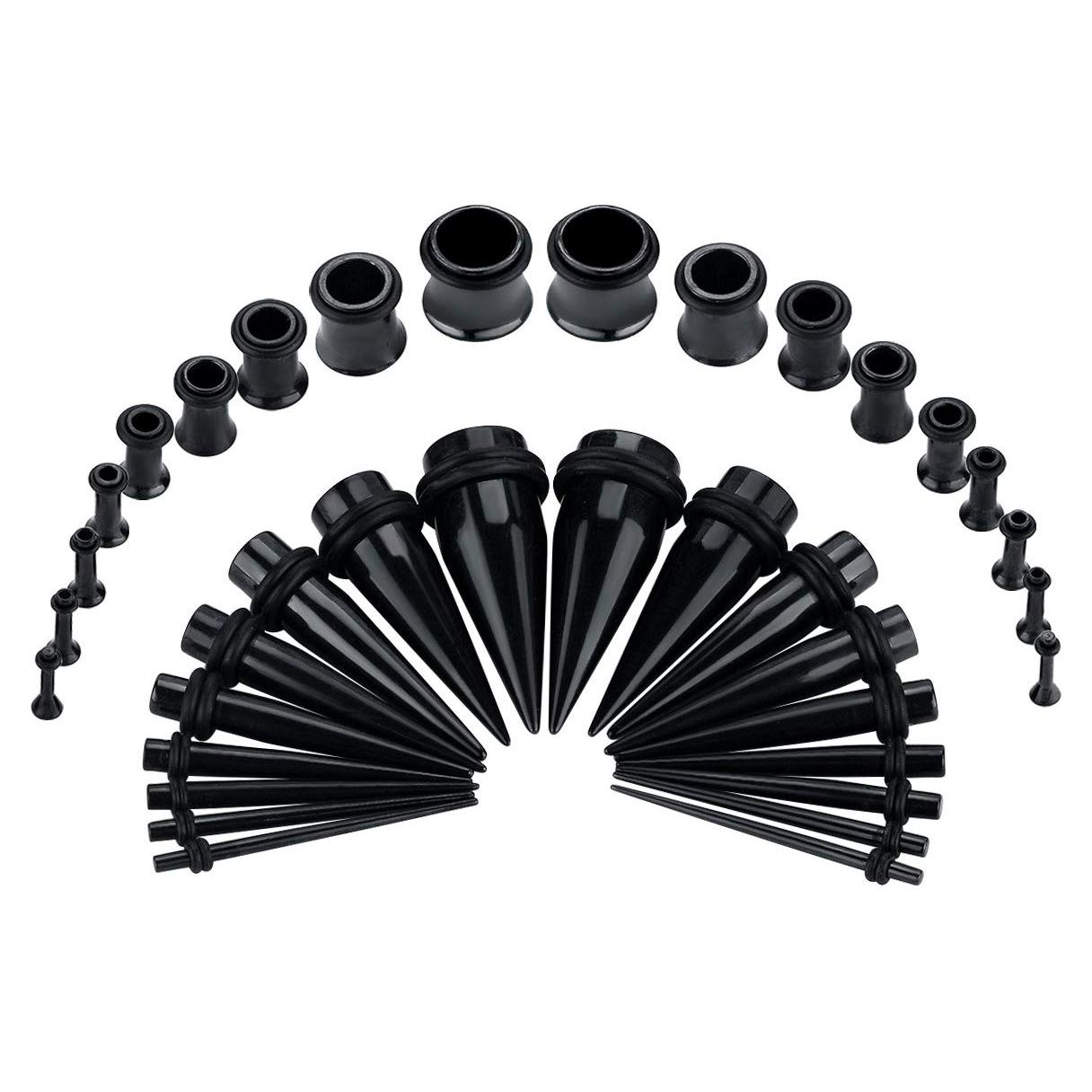 Kit de Estiramiento de Orejas 36PC Acero Inoxidable 14-00G