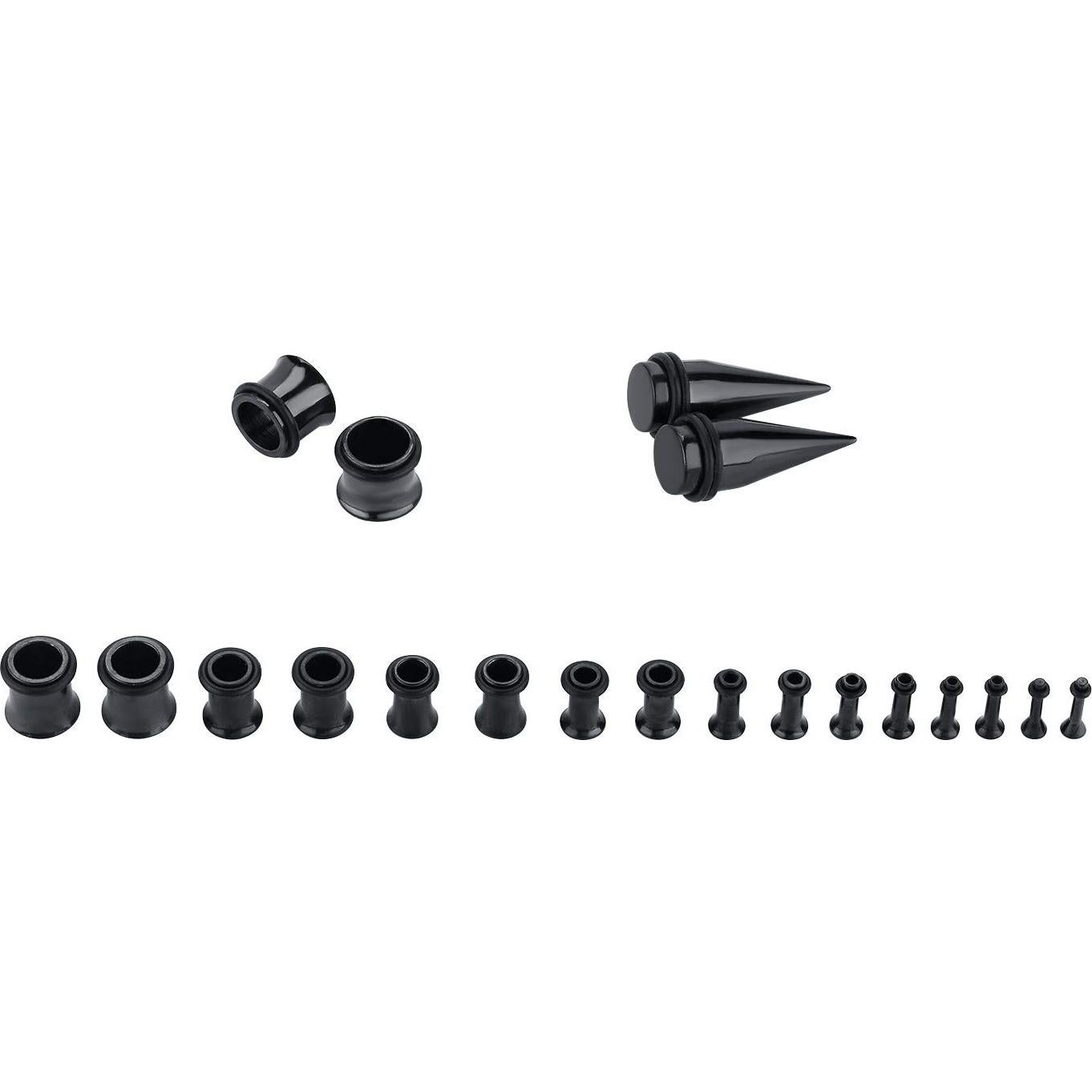 Kit de Estiramiento de Orejas 36PC Acero Inoxidable 14-00G