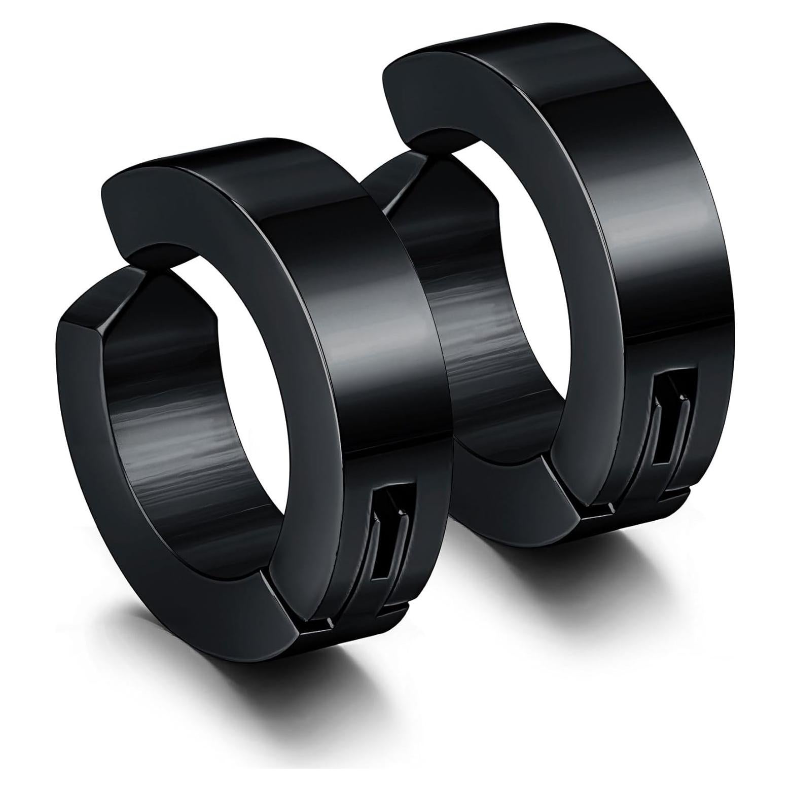 Pendientes de Clip de Acero Inoxidable Jstyle para Hombres y Mujeres