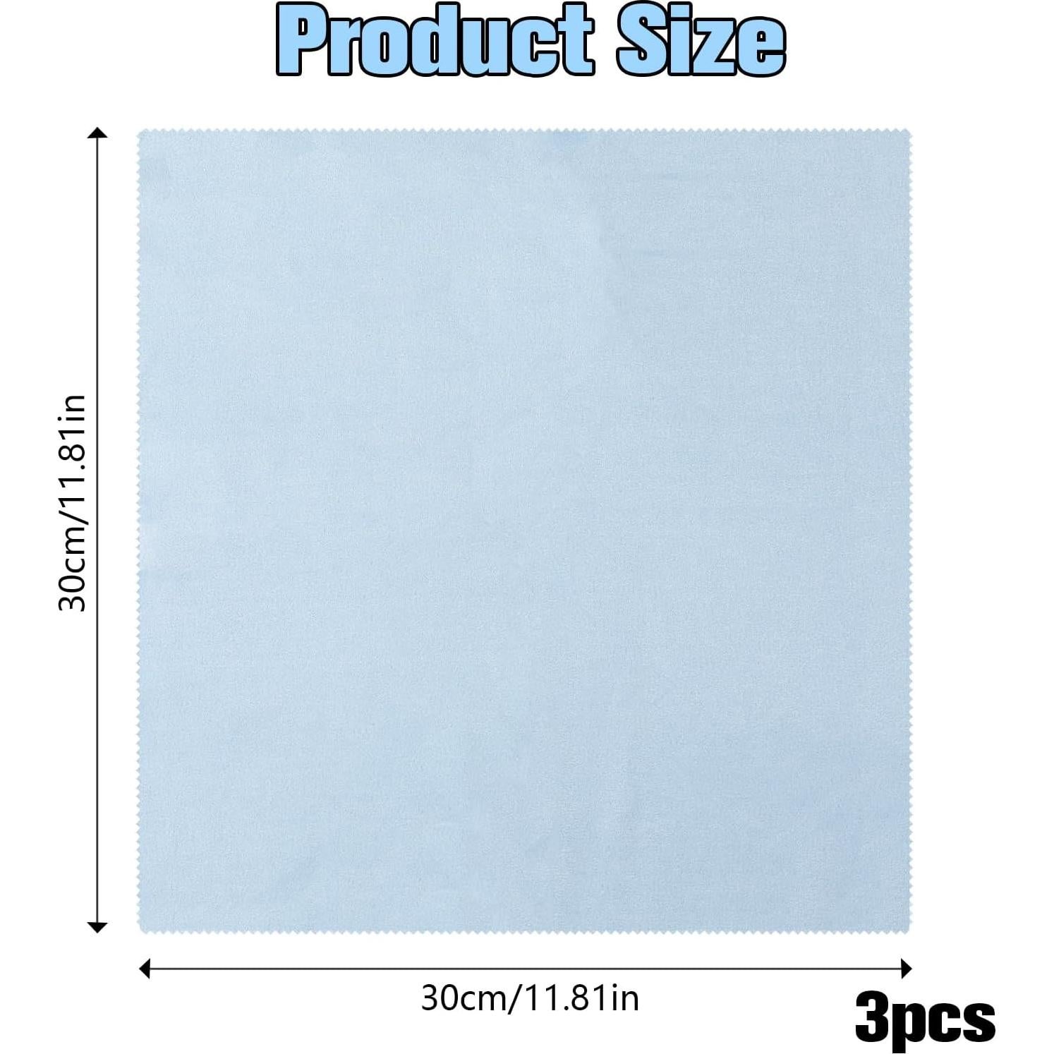 Paños de Limpieza de Microfibra 3 Pcs 30x30cm para Instrumentos