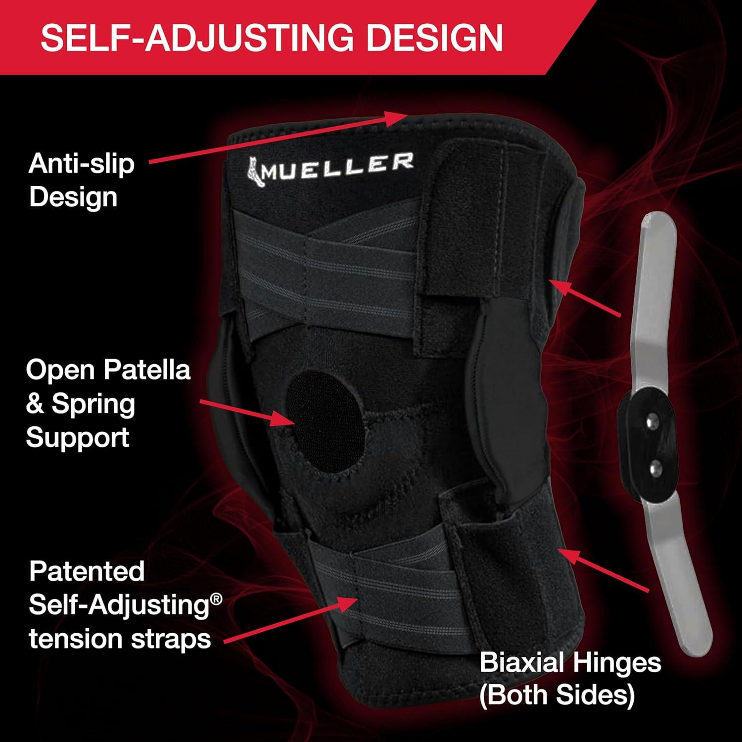 Férula de Rodilla Ajustable Mueller con Bisagras Unisex