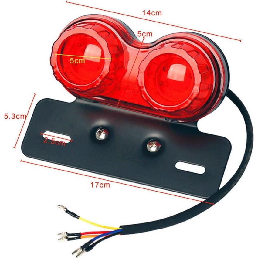 Luz Trasera Motocicleta Anki HappiGo 40W LED Rojo Integrada