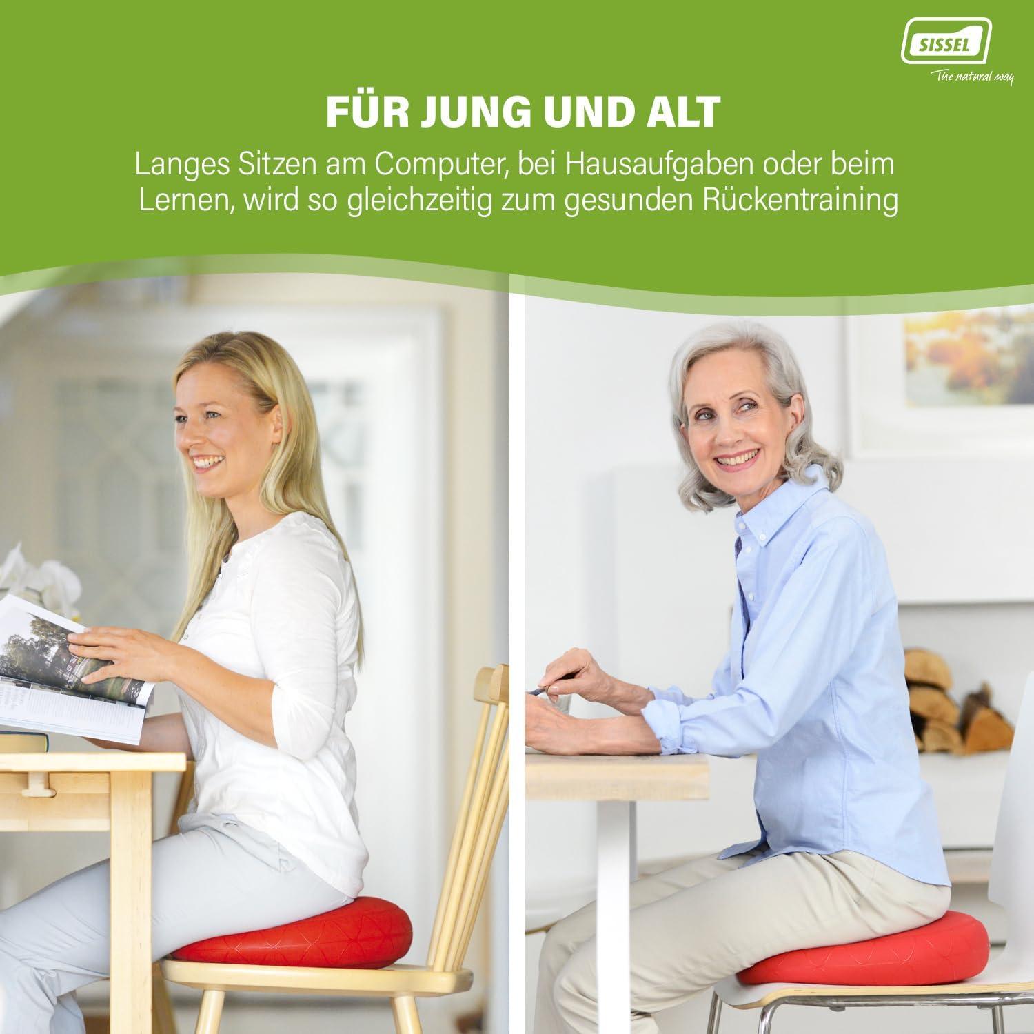 Cojín de Postura Activa Sissel SitFit Plus 37 cm Negro