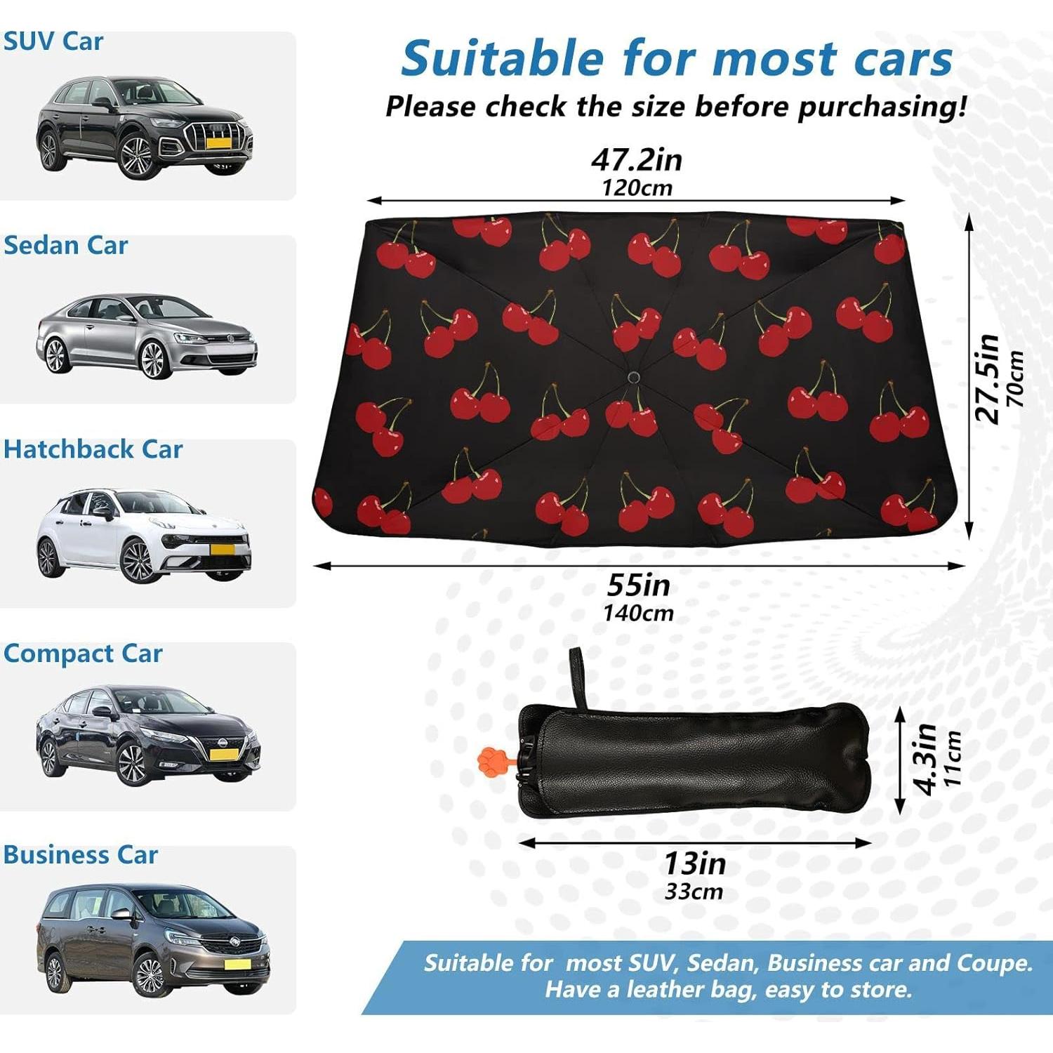 Sombrilla de Parabrisas Oarencol Plegable 139.7x69.85cm UV