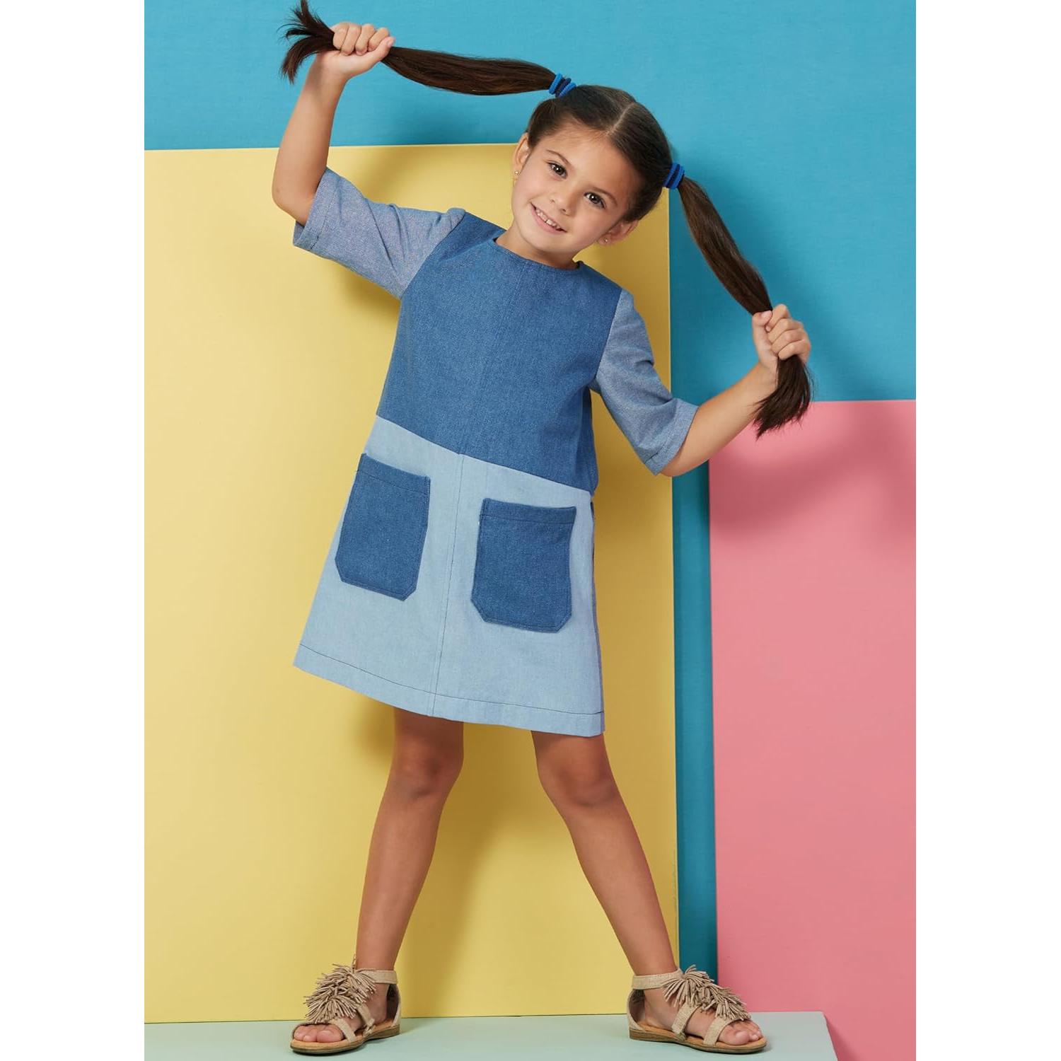 Kit de Patrón de Costura Butterick B6937 para Niños 3-6 Años