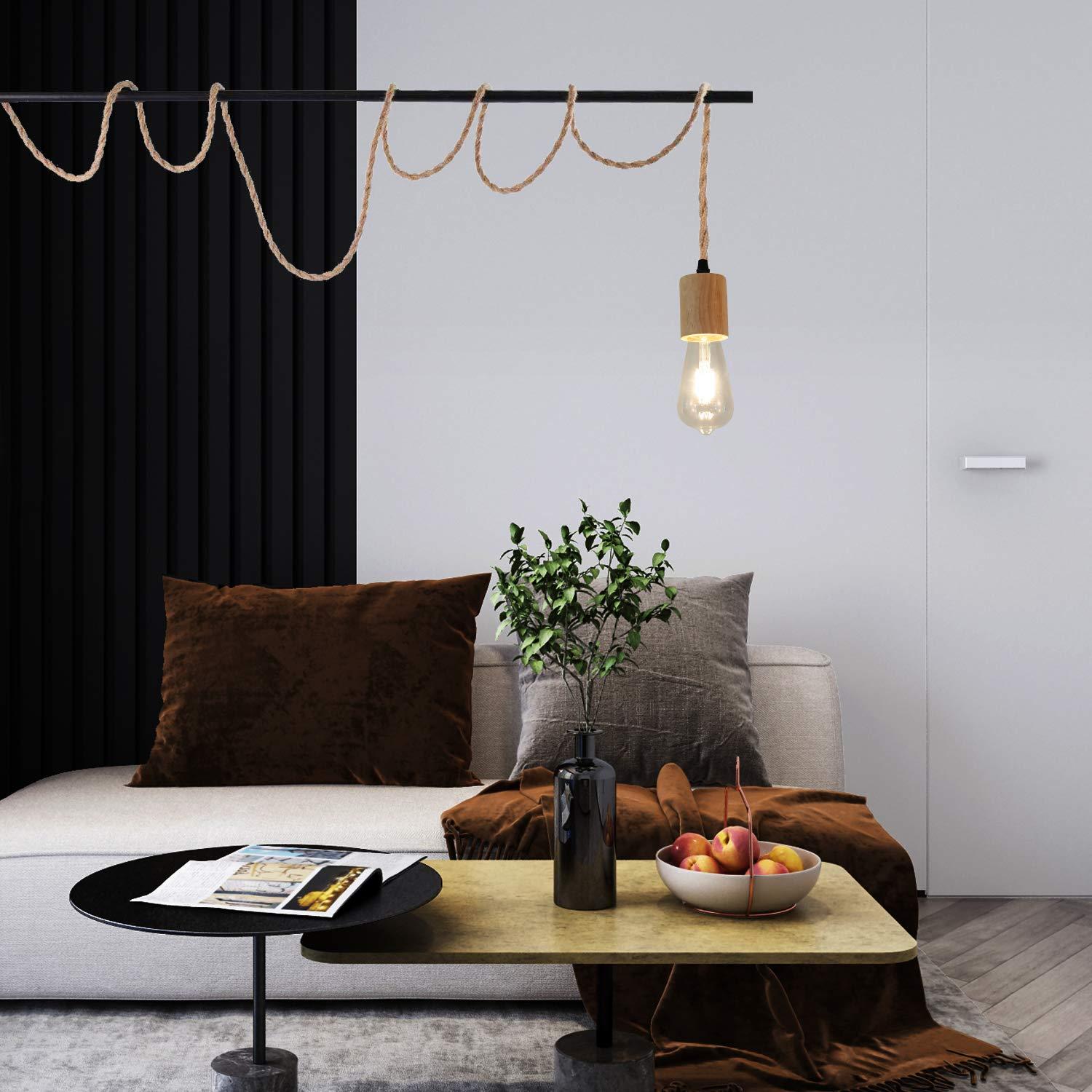 Kit de luz colgante vintage Arturesthome 1.52m E26/E27 con interruptor