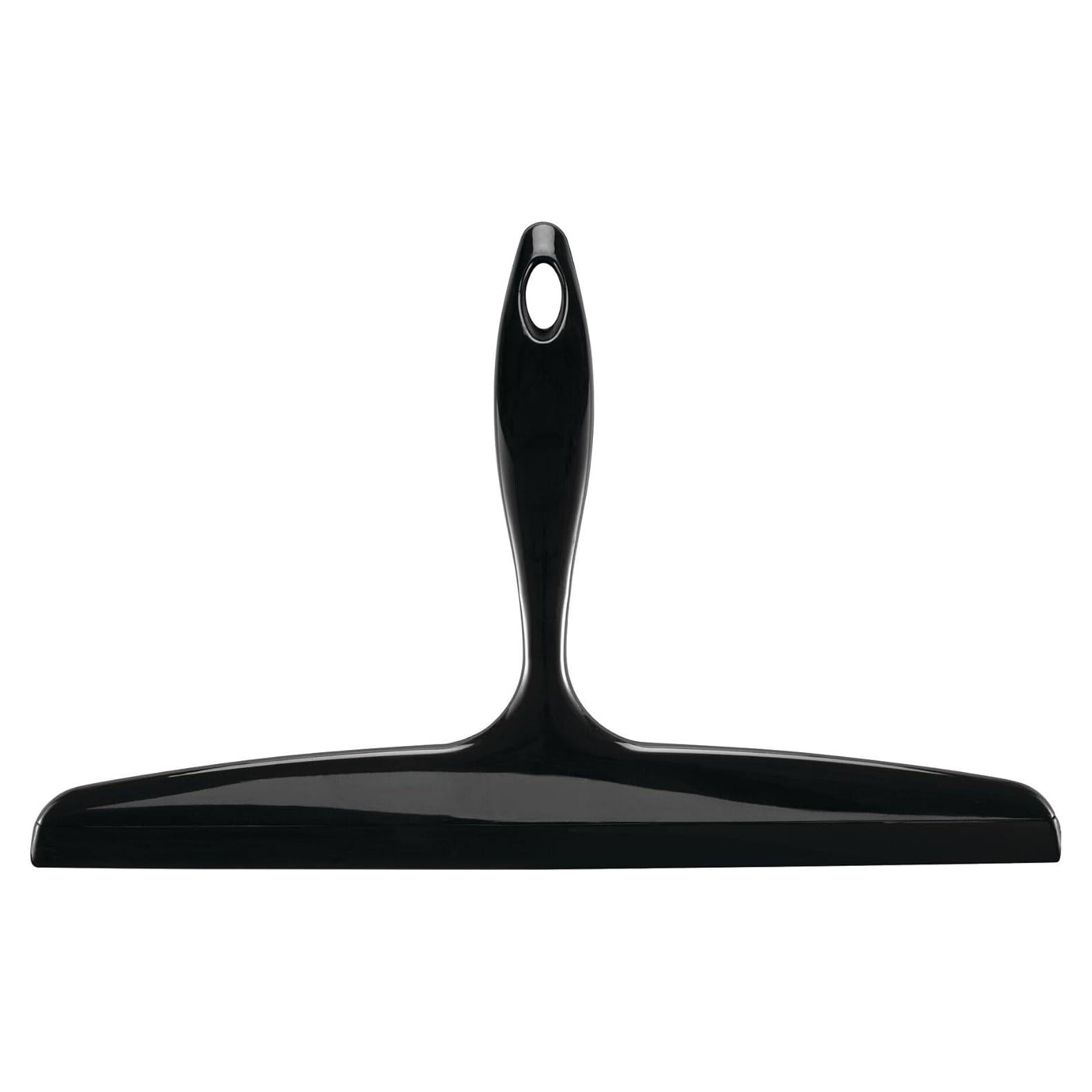 Limpiacristales para Ducha iDesign Negro con Gancho de Pared