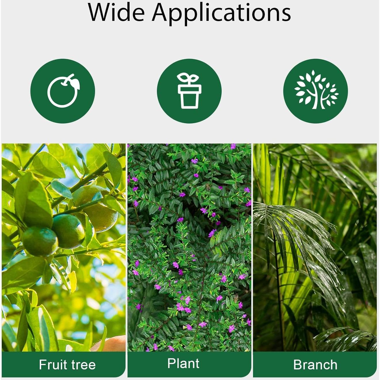 Tijeras de Poda GROWNEER 18g con Cuchillas de Teflón 60mm