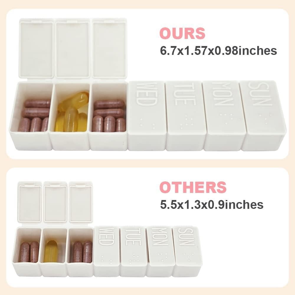 Organizador Semanal de Pastillas Sanderala 2Pack 14 Compartimentos