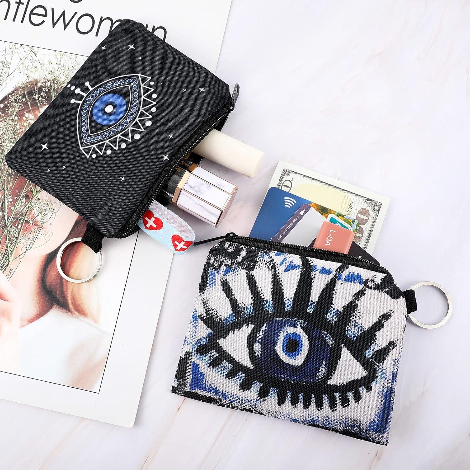 10 Monederos Mini Boho con Cremallera para Mujeres y Niñas