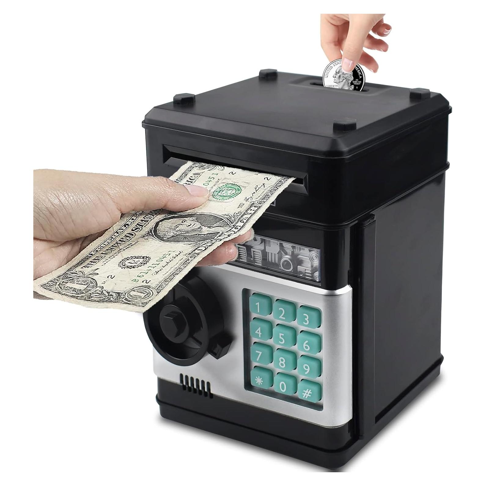 Banco de Ahorro Electrónico Cargooy WF-3001 Negro para Niños