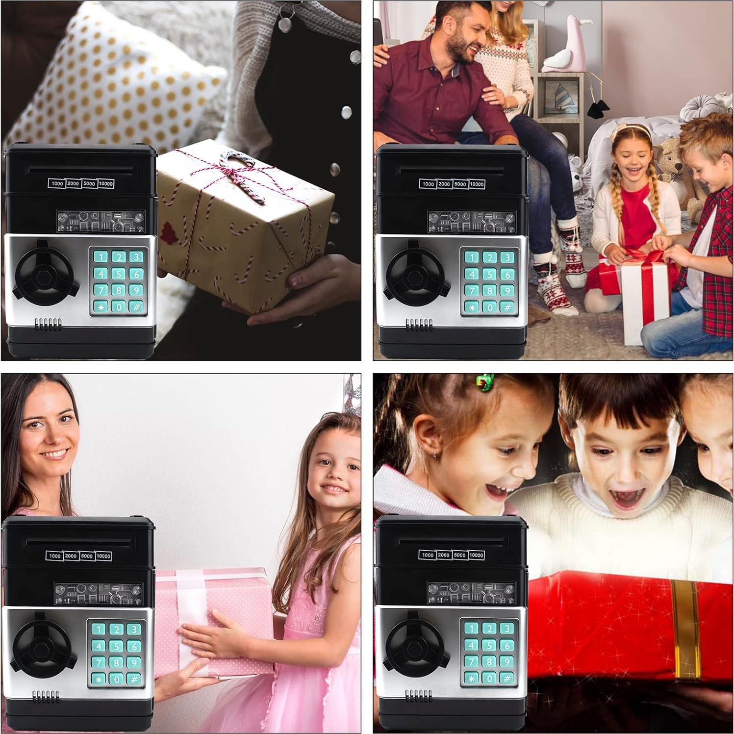 Banco de Ahorro Electrónico Cargooy WF-3001 Negro para Niños