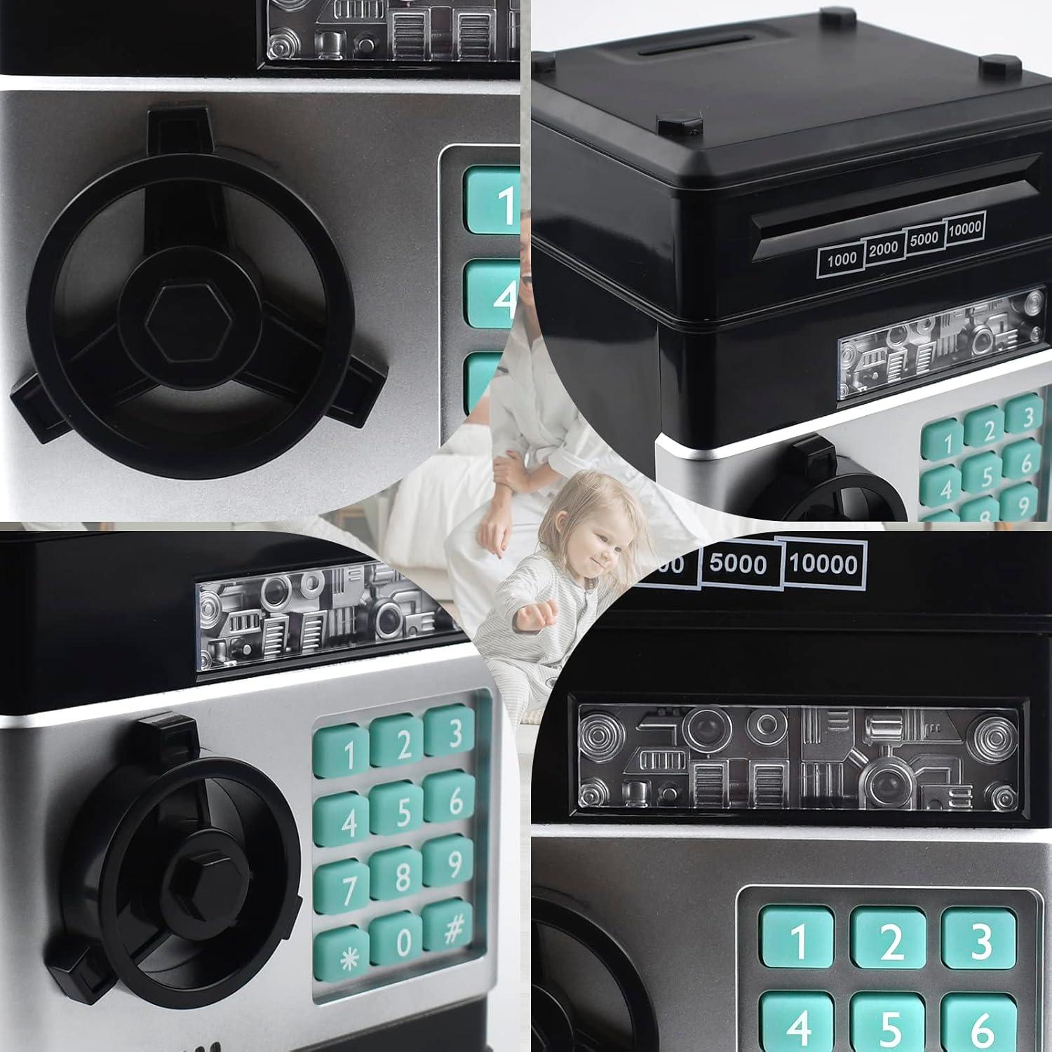 Banco de Ahorro Electrónico Cargooy WF-3001 Negro para Niños