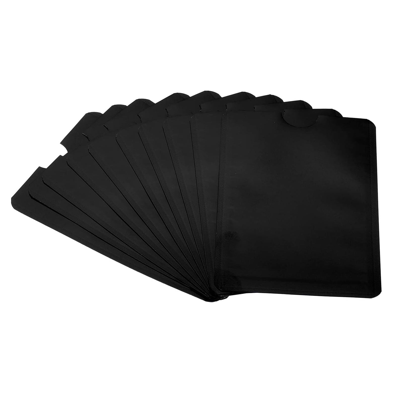 Fundas bloqueadoras RFID PATIKIL 20 Pcs Aluminio Negro