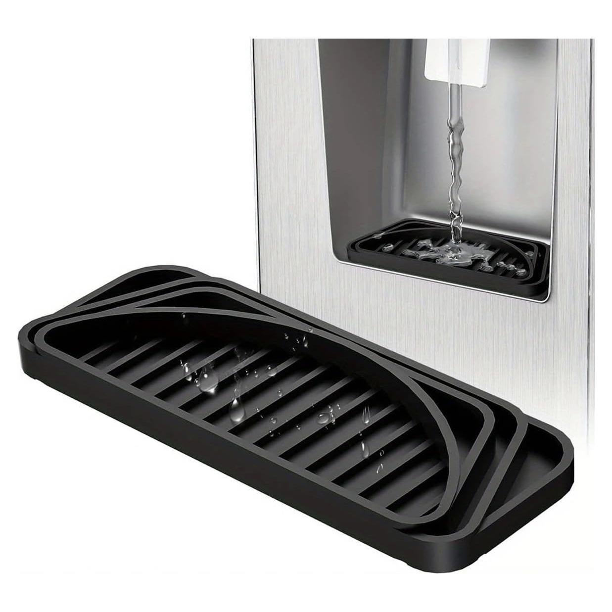 Bandeja de Goteo de Silicona Negra para Dispensador de Agua