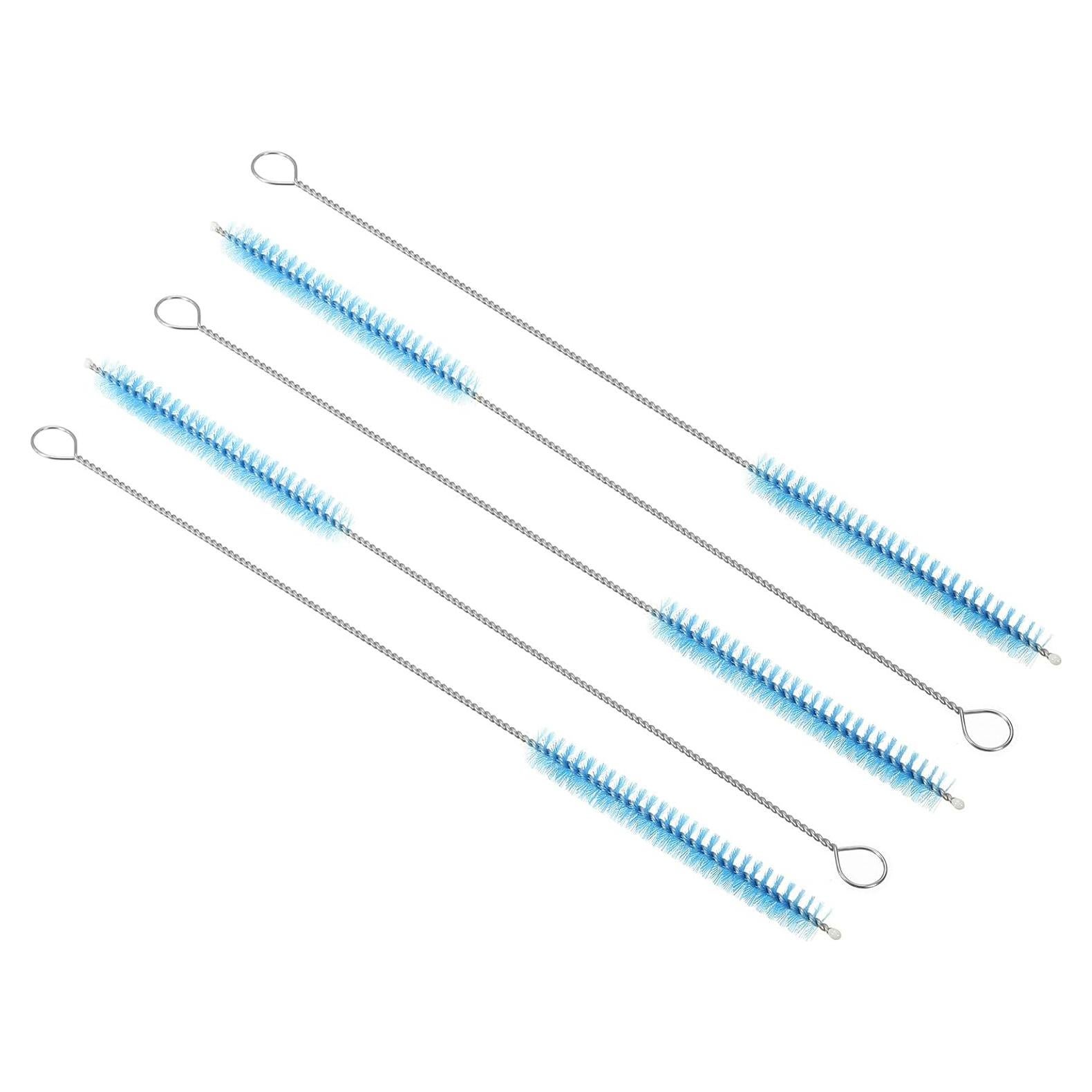 Cepillo Limpiador de Pajitas PATIKIL 25cm 5 Pcs Nylon Acero