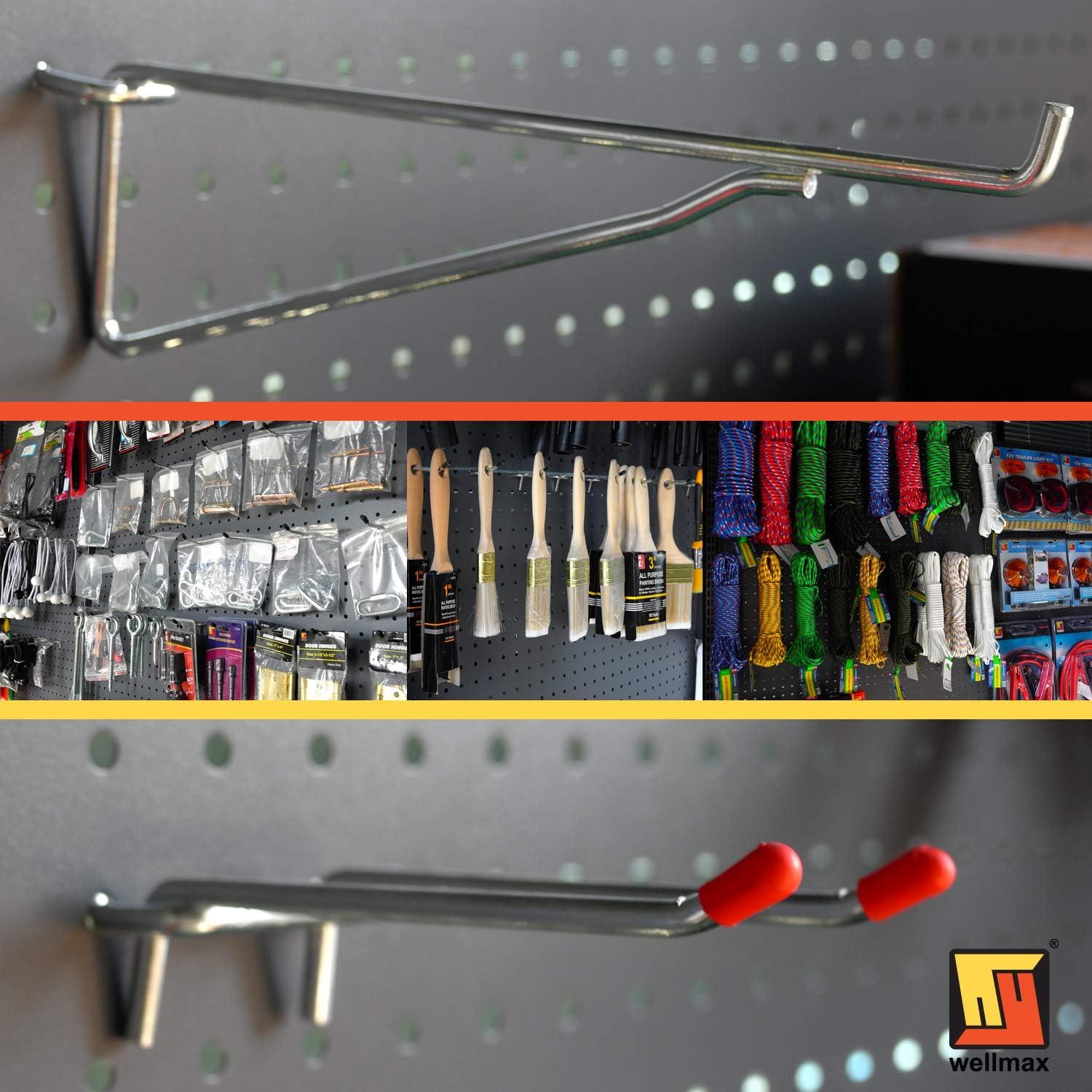 Conjunto de Ganchos para Tablero de Clavos Wellmax 30 Piezas