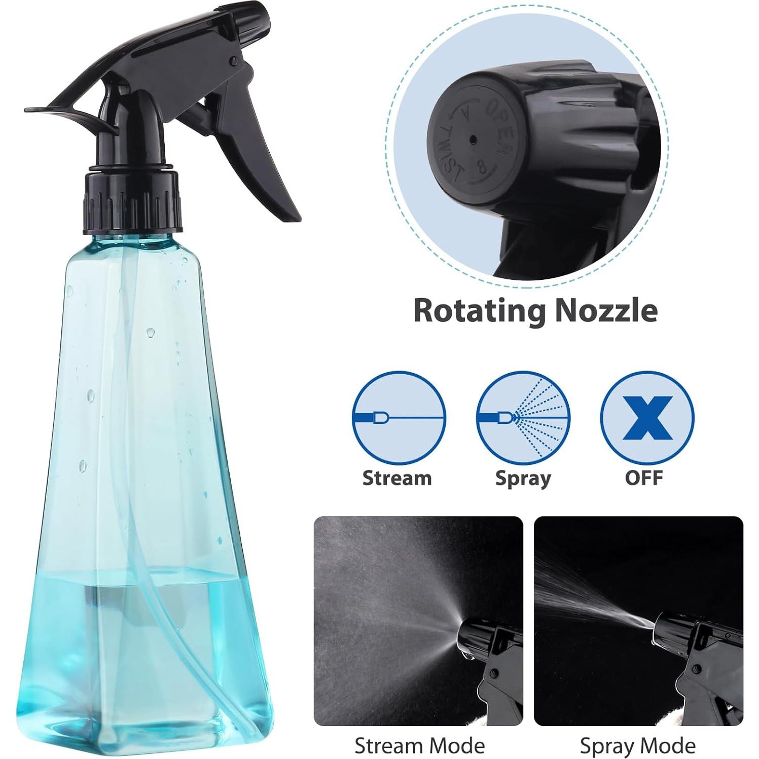 Botellas de Spray Boenoea 350ml (Paquete de 2) Antideslizantes