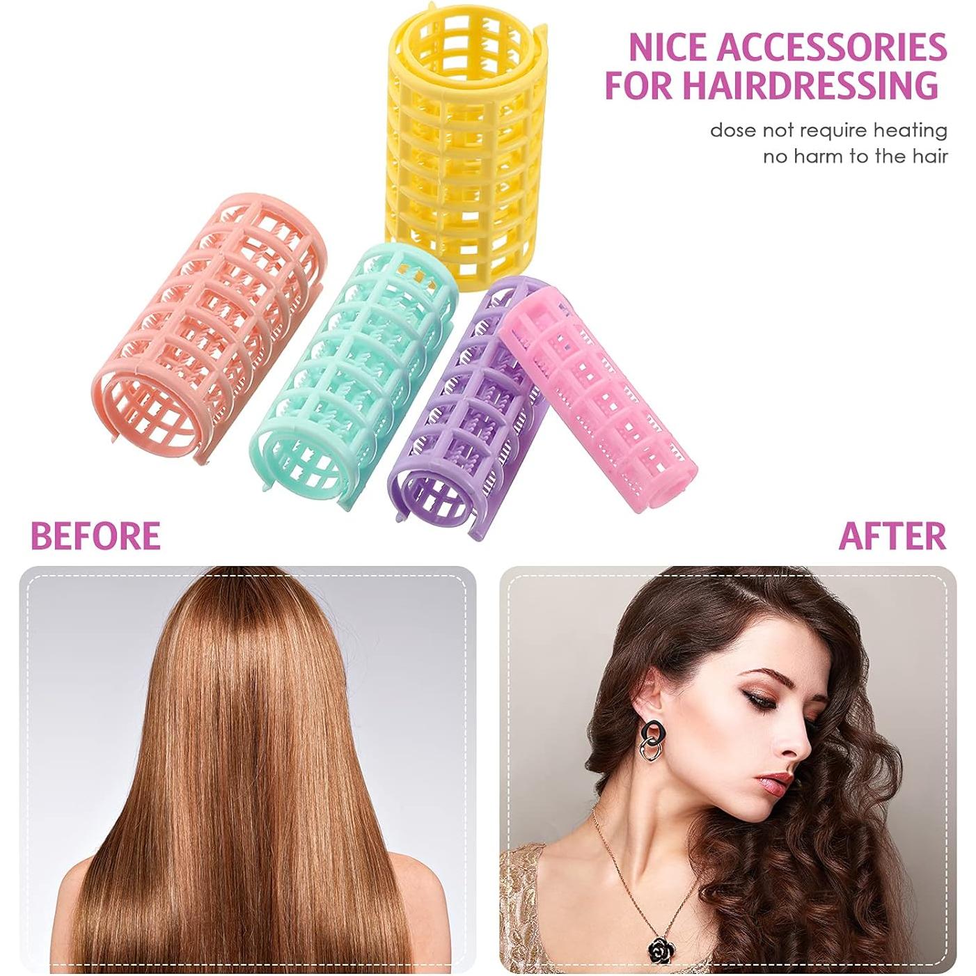 Rulos de Pelo Autoadhesivos WILLBOND 36 Piezas 5 Tamaños