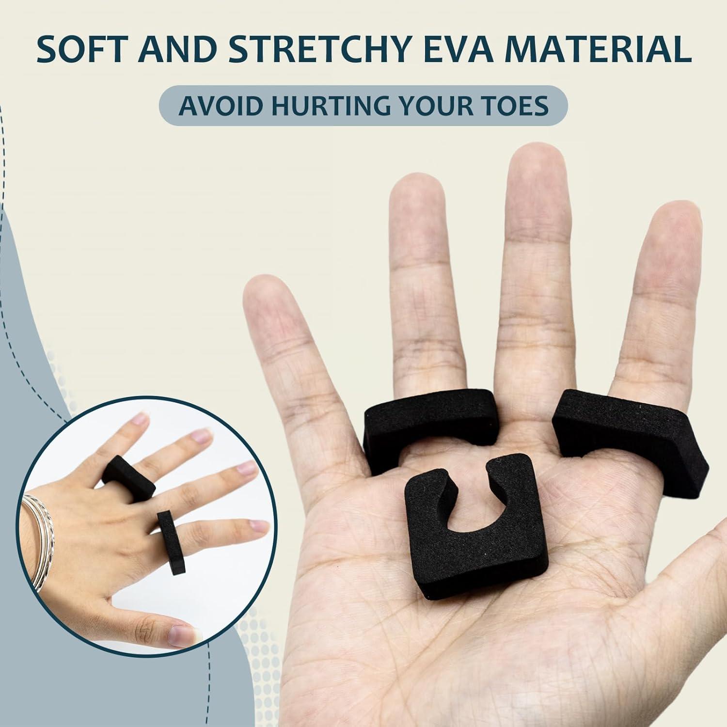 600 Separadores de Dedos de Espuma EVA Tewloss - Negro